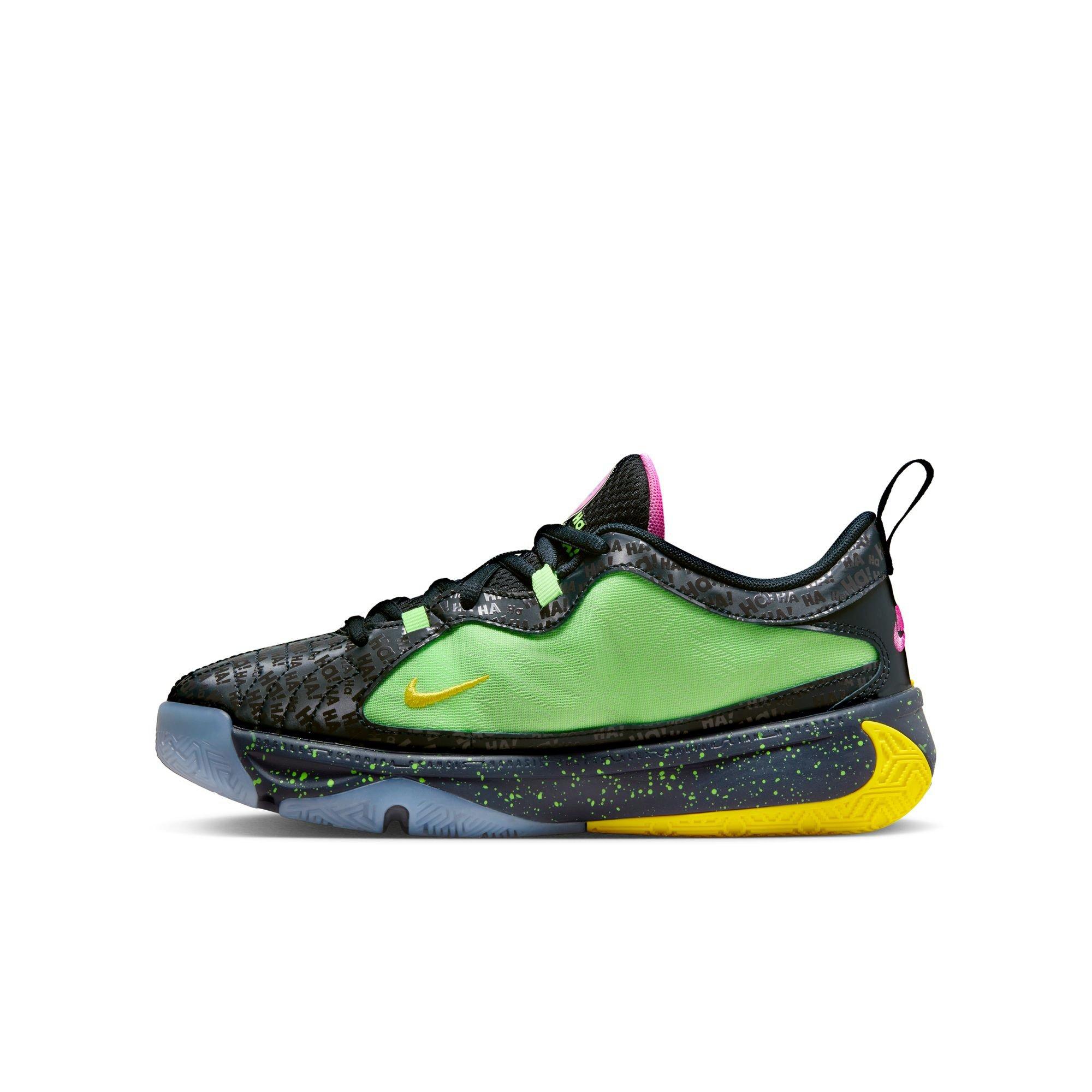 Nike Freak 5 "Joker" Grade School Kids' Basketball Shoe - BLUE TINT/OPTI YELLOW/BLUE JOY Thumbnail View 10