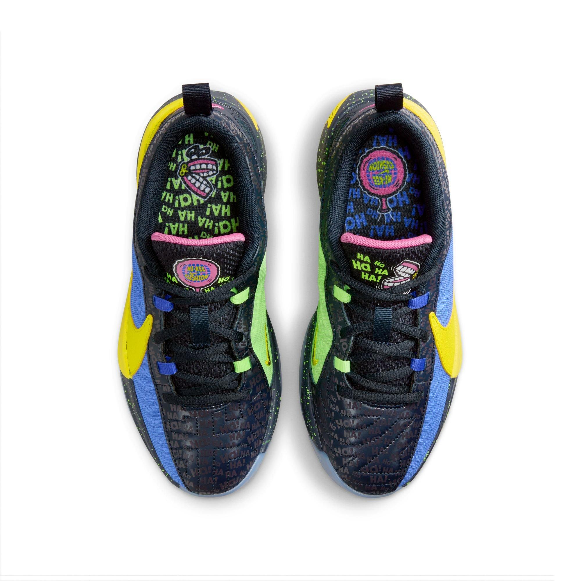 Nike Freak 5 "Joker" Grade School Kids' Basketball Shoe - BLUE TINT/OPTI YELLOW/BLUE JOY Thumbnail View 12