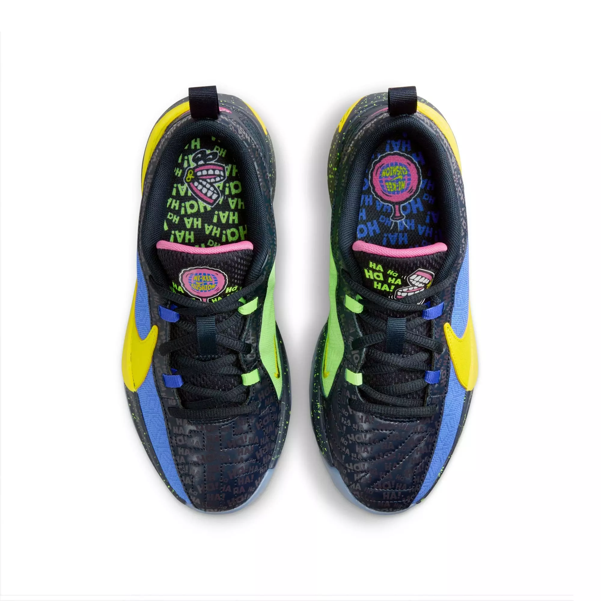 Nike Freak 5 "Joker" Grade School Kids' Basketball Shoe - BLUE TINT/OPTI YELLOW/BLUE JOY