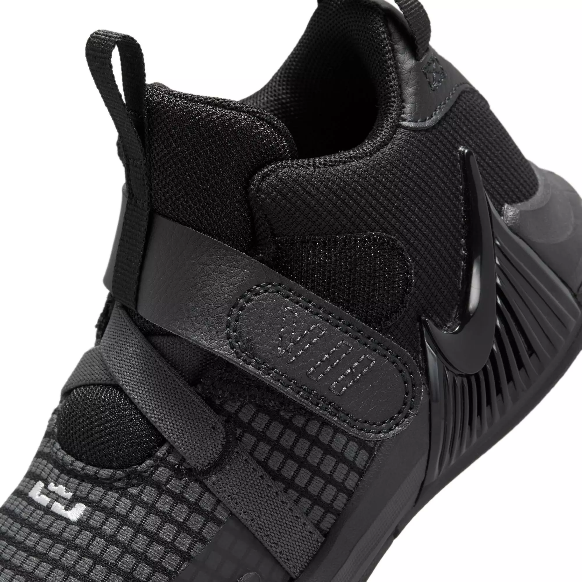 Nike Lebron Witness 7 "Black/White/Anthracite" Preschool Kids' Basketball Shoe - BLACK