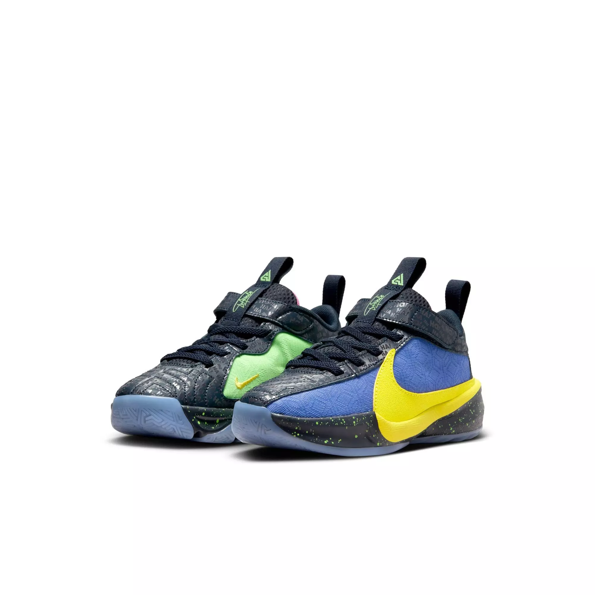 Nike Freak 5 "Joker" Preschool Kids' Basketball Shoe - BLUE TINT/OPTI YELLOW/BLUE JOY
