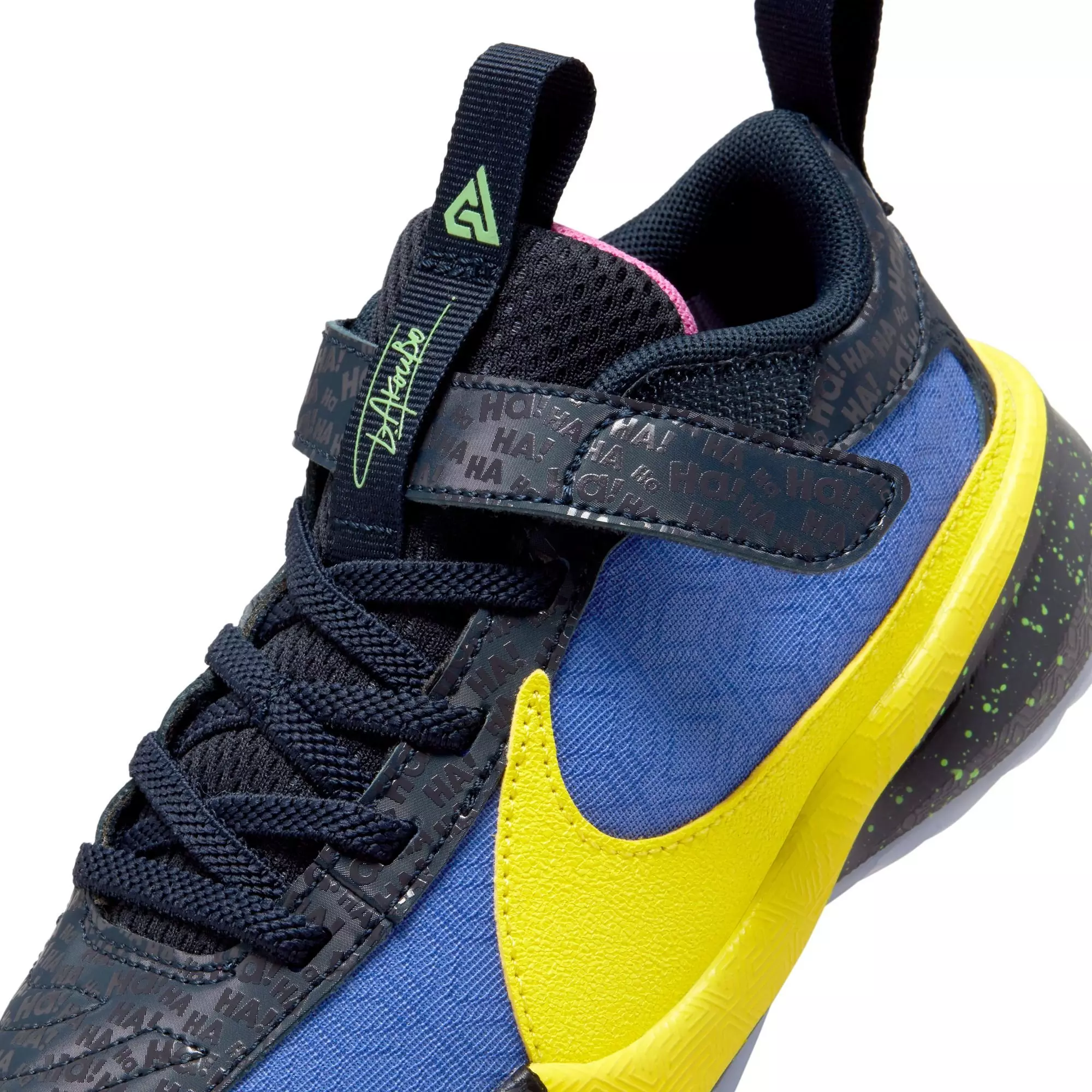 Nike Freak 5 "Joker" Preschool Kids' Basketball Shoe - BLUE TINT/OPTI YELLOW/BLUE JOY