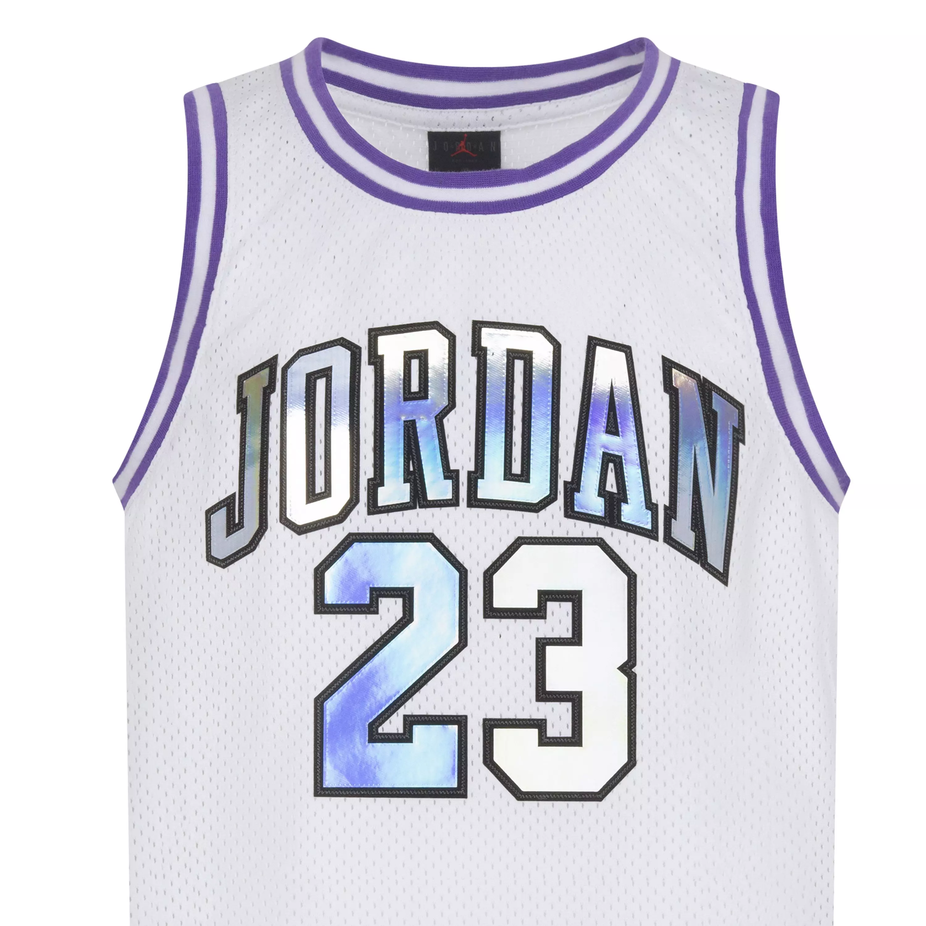 Jordan Big Girls' Iridescent Jersey - WHITE