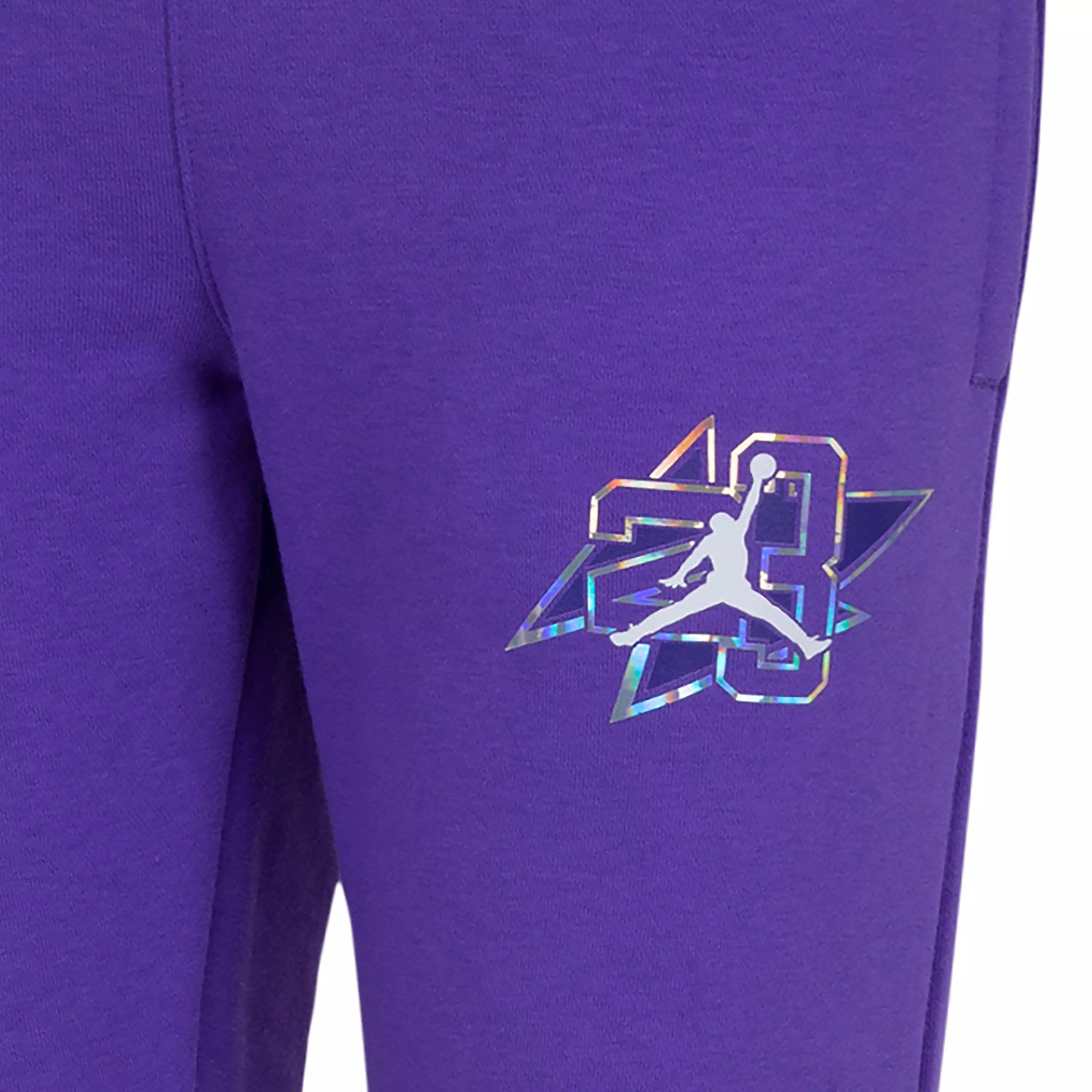 Jordan Big Girls' Take Flight Snap Fleece Pants - PURPLE