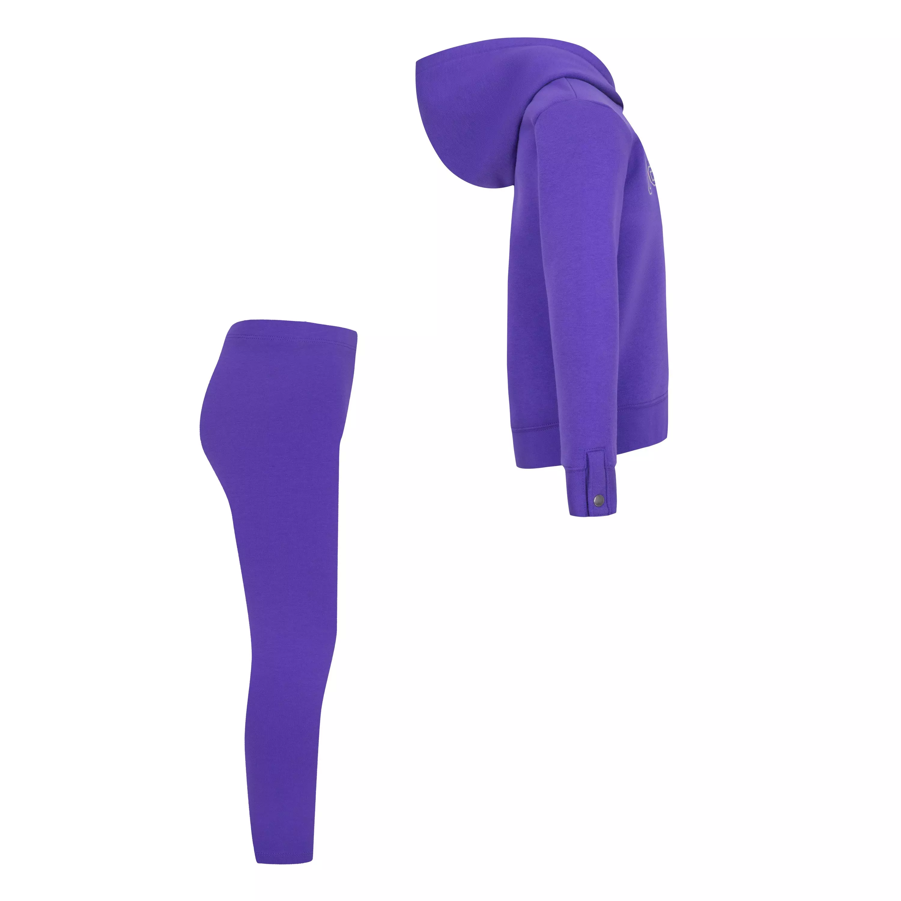 Jordan Little Girls' Take Flight Shine Leggings Set - Purple