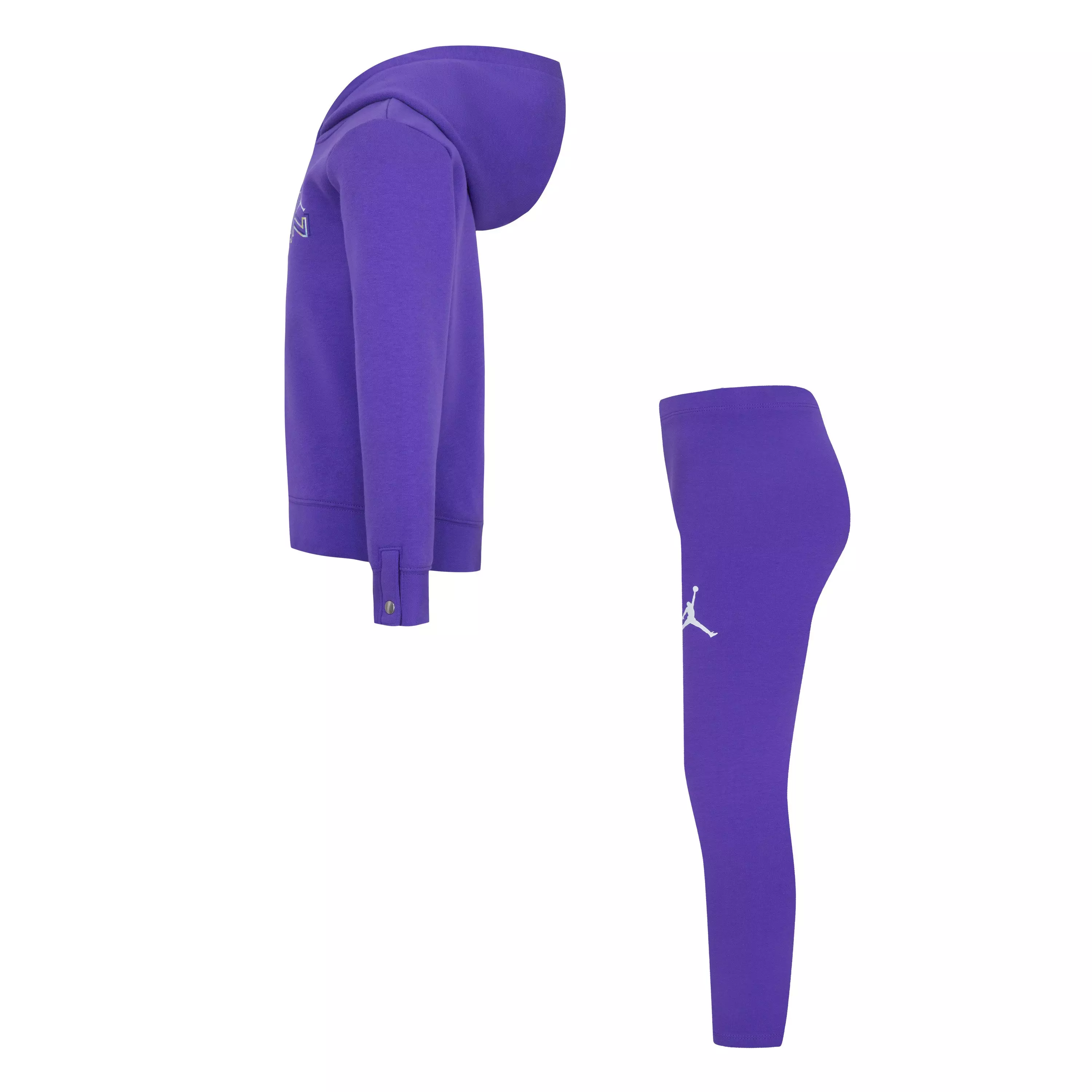 Jordan Little Girls' Take Flight Shine Leggings Set - Purple
