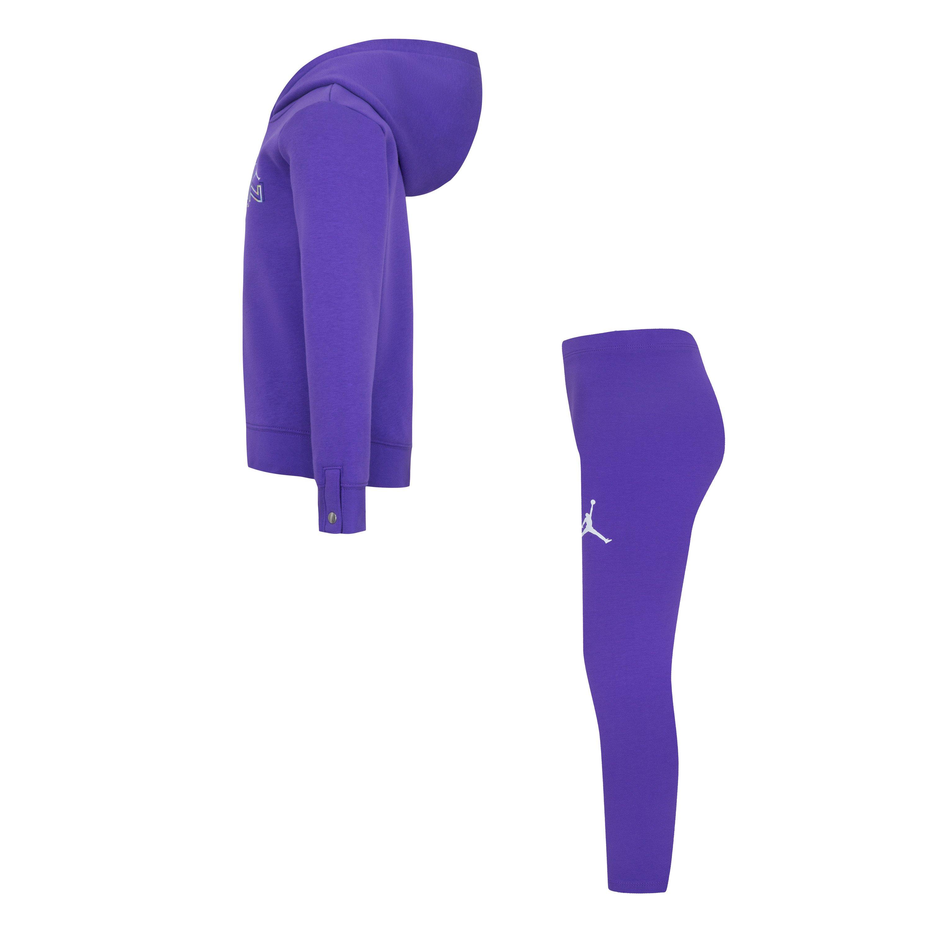 Jordan Toddler Girls' Take Flight Shine Leggings Set - Purple - PURPLE Thumbnail View 4