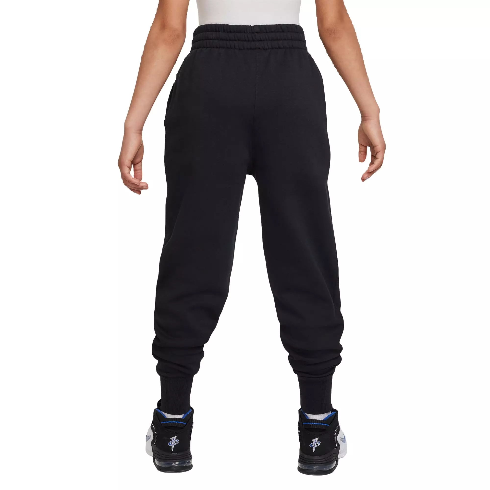 Nike Big Girls' Sportswear Club Fleece High-Waisted Fleece Pants-Black - BLACK