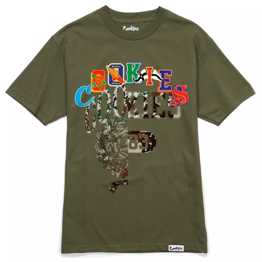 Cookies Men's Pack 12 Logo Tee - GREEN
