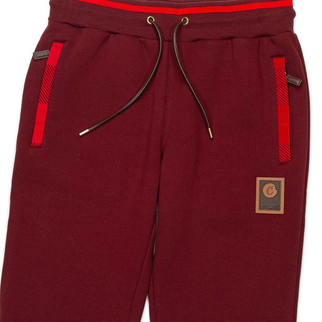 Cookies Men's Park Ave Fleece Joggers -Burgundy - BURGUNDY Thumbnail View 3
