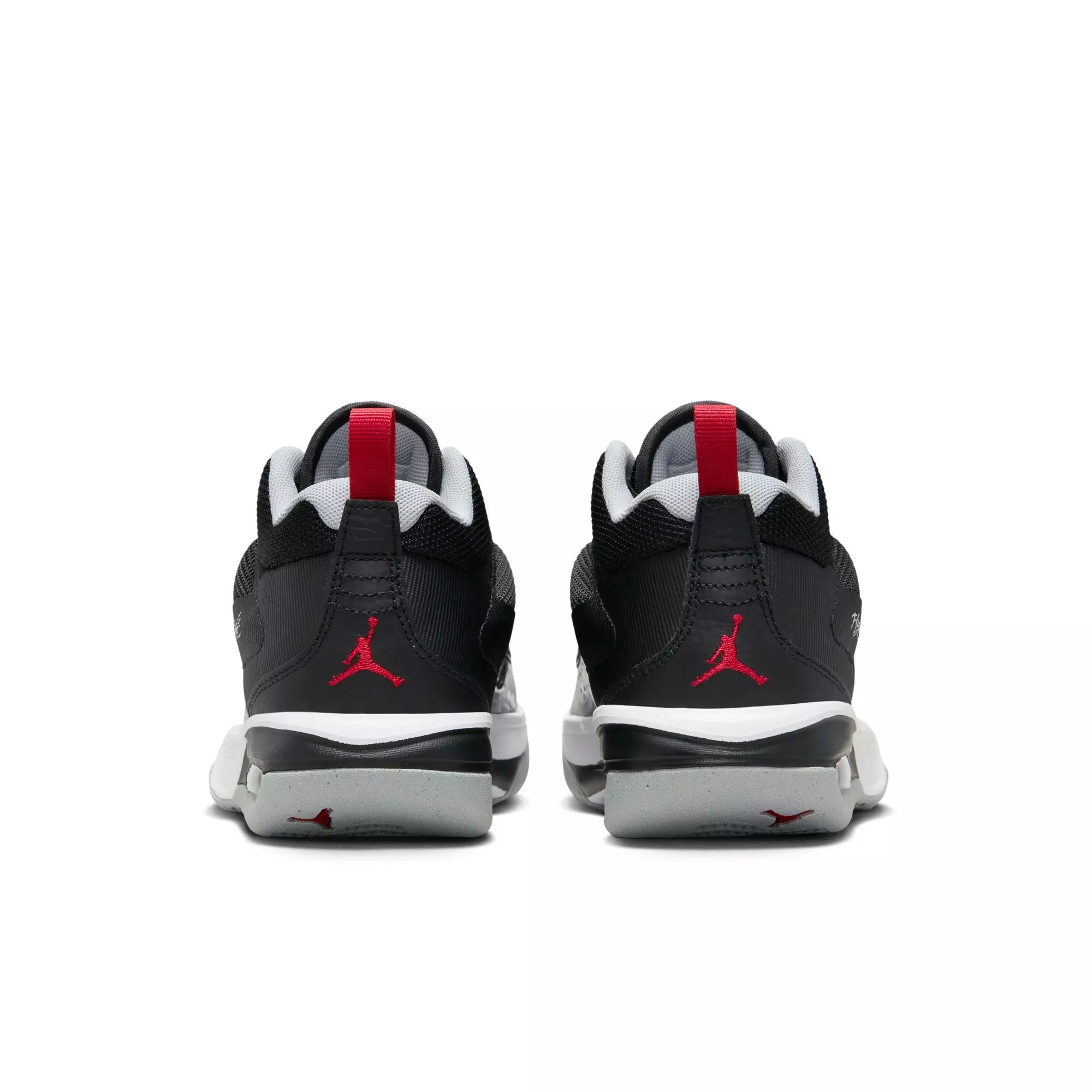 Jordan Stay Loyal "Black/Varsity Red/White/Wolf Grey" Grade School Boys' Shoe - BLACK/RED/WHITE