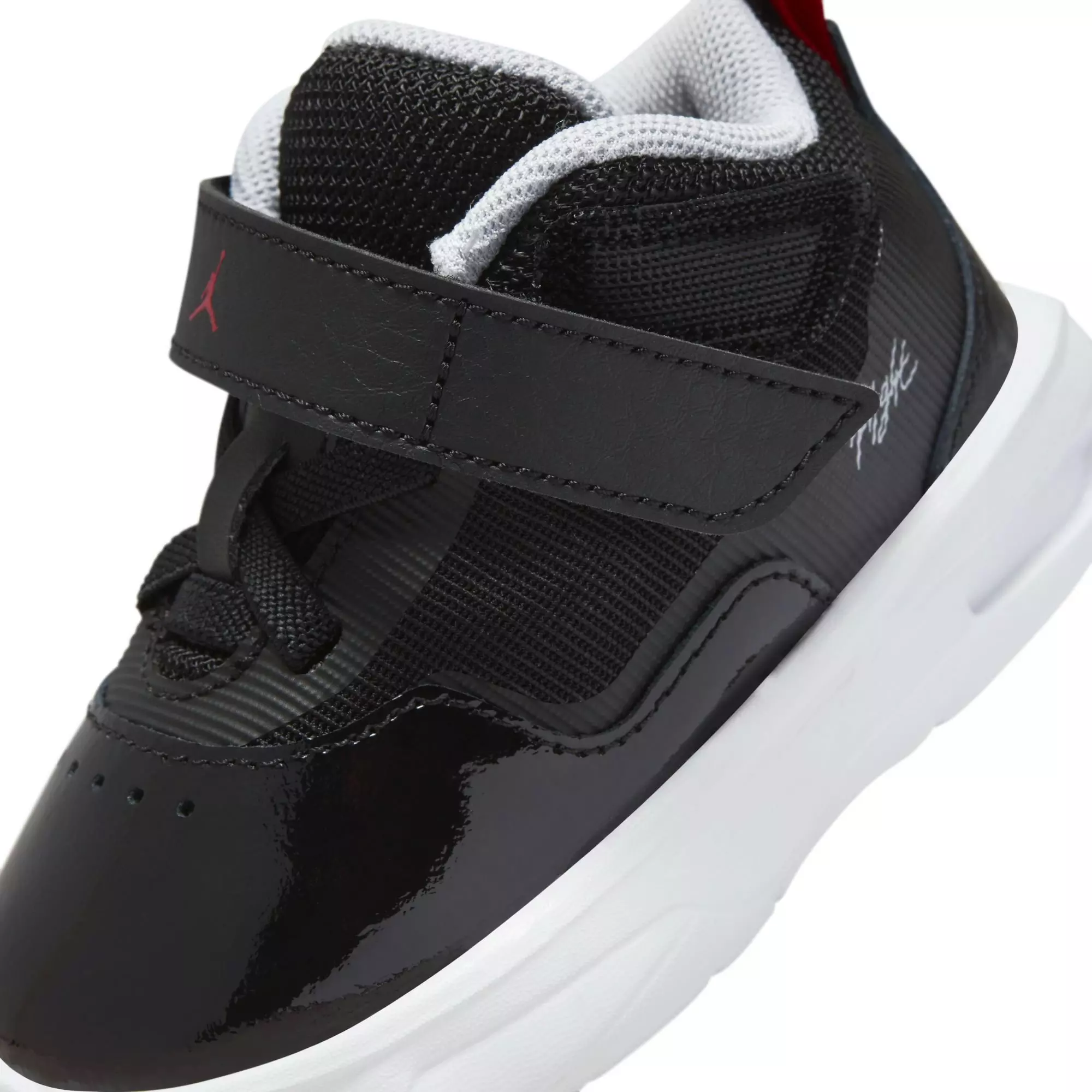 Jordan Stay Loyal "Black/Varsity Red/White/Wolf Grey" Toddler Boys' Shoe - BLACK/RED/WHITE