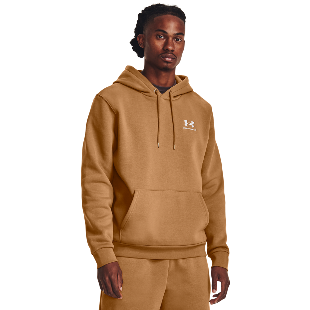 Under Armour Men's Essential Fleece Pullover Hoodie - YELLOW Thumbnail View 1