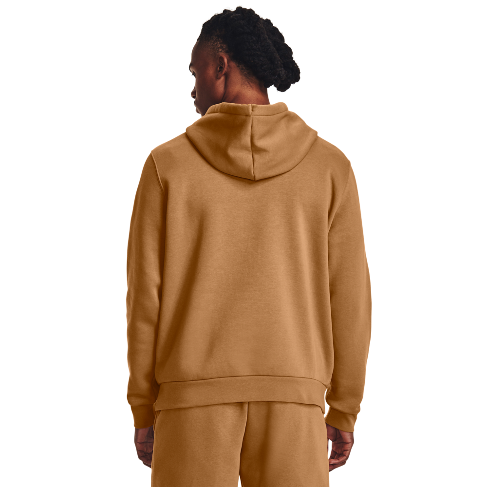 Under Armour Men's Essential Fleece Pullover Hoodie - YELLOW Thumbnail View 2