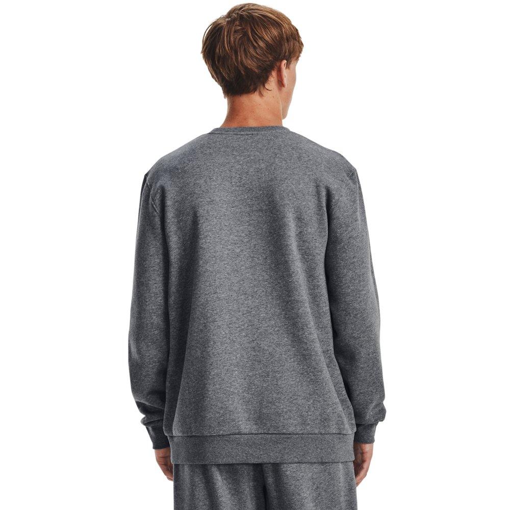 Under Armour Men's Essential Fleece Crew-Grey - GREY Thumbnail View 2