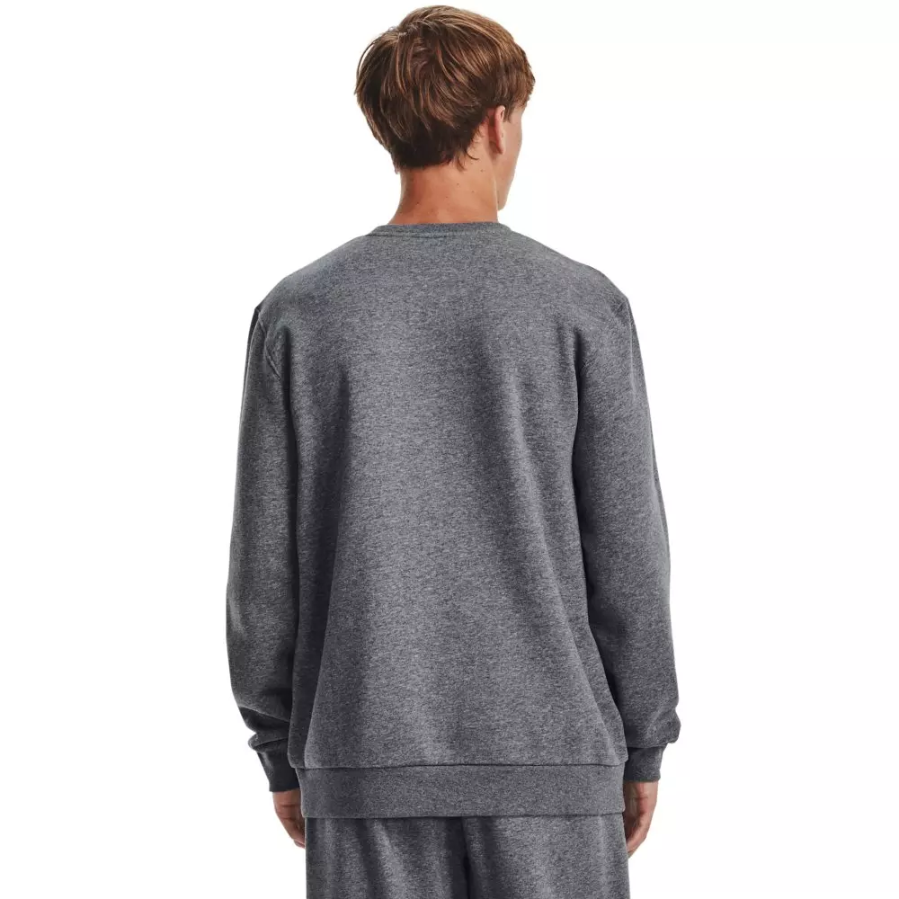 Under Armour Men's Essential Fleece Crew-Grey - GREY