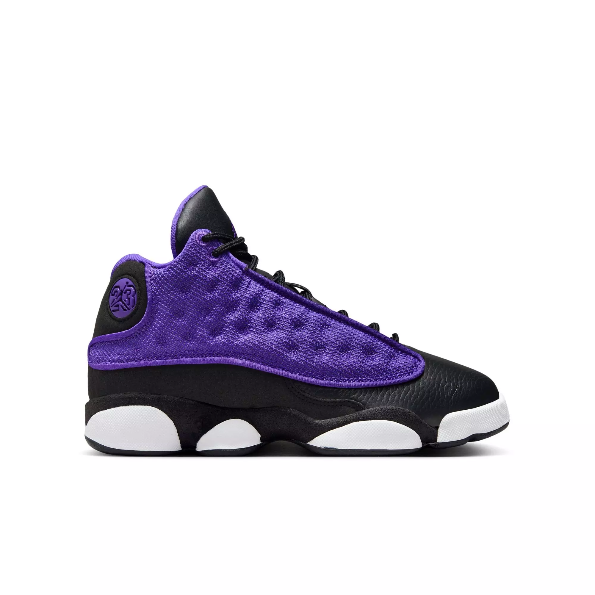 Jordan 13 Retro "Purple Venom" Grade School Girls' Shoe - PURPLE VENOM/BLACK/WHITE