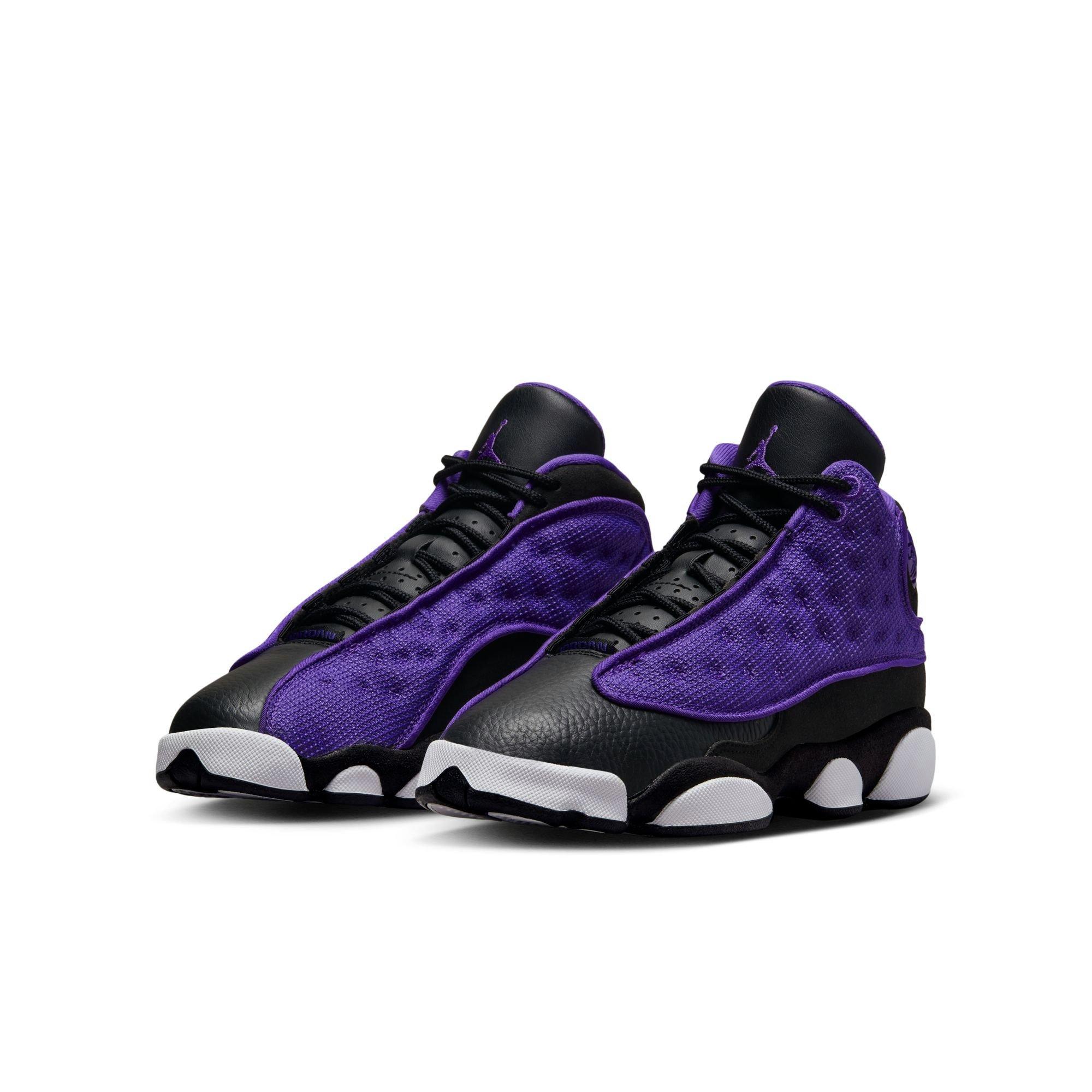 Jordan 13 Retro Black/Court Purple/White Men's Shoe - Hibbett