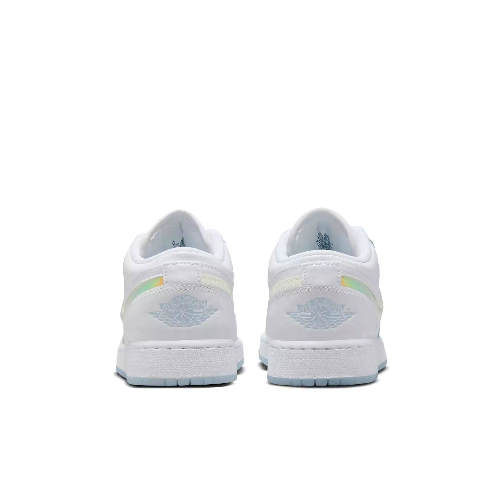 Jordan 1 Low "Frozen" Grade School Girls' Shoe - WHITE/BLUE