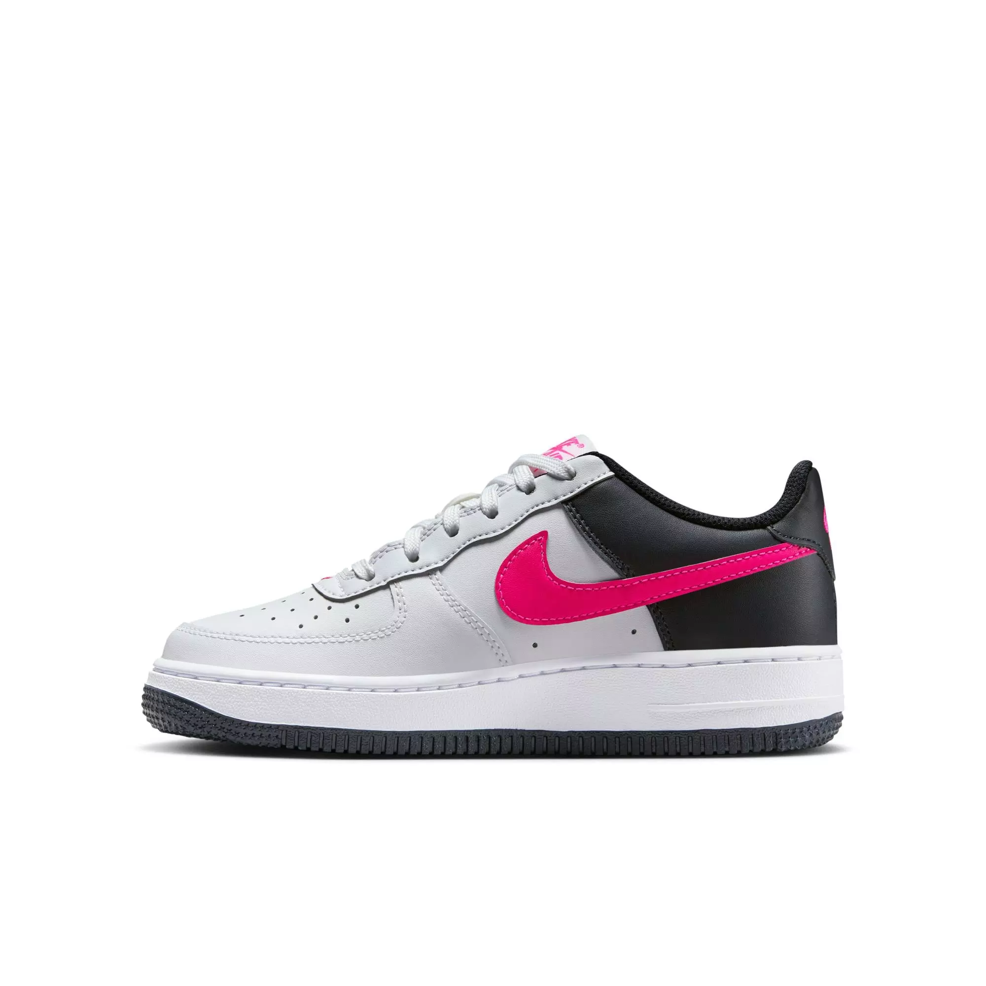 Nike Air Force 1 "White/Berry" Grade School Girls' Shoe - WHITE/PINK