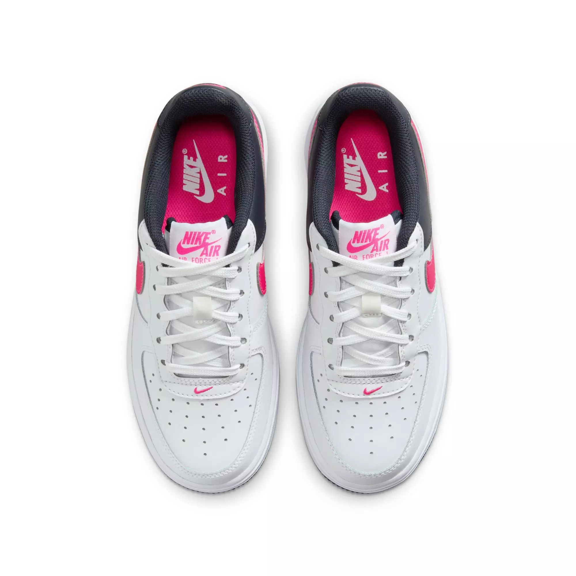 Nike Air Force 1 "White/Berry" Grade School Girls' Shoe - WHITE/PINK