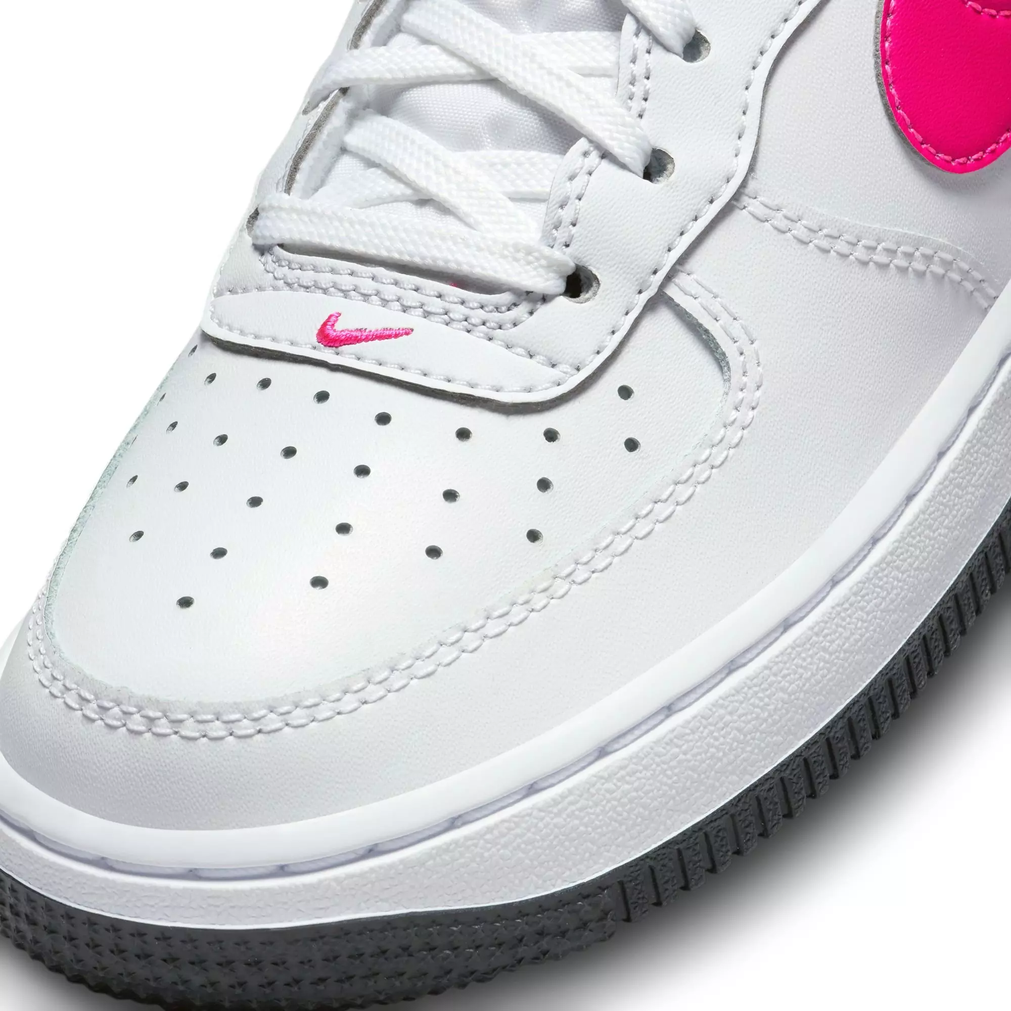 Nike Air Force 1 "White/Berry" Grade School Girls' Shoe - WHITE/PINK