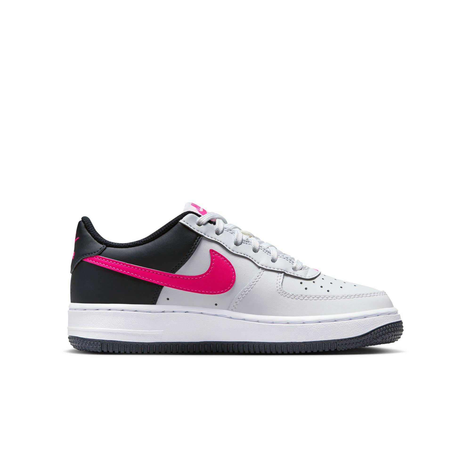 Nike Air Force 1 "White/Berry" Grade School Girls' Shoe - WHITE/PINK Thumbnail View 2