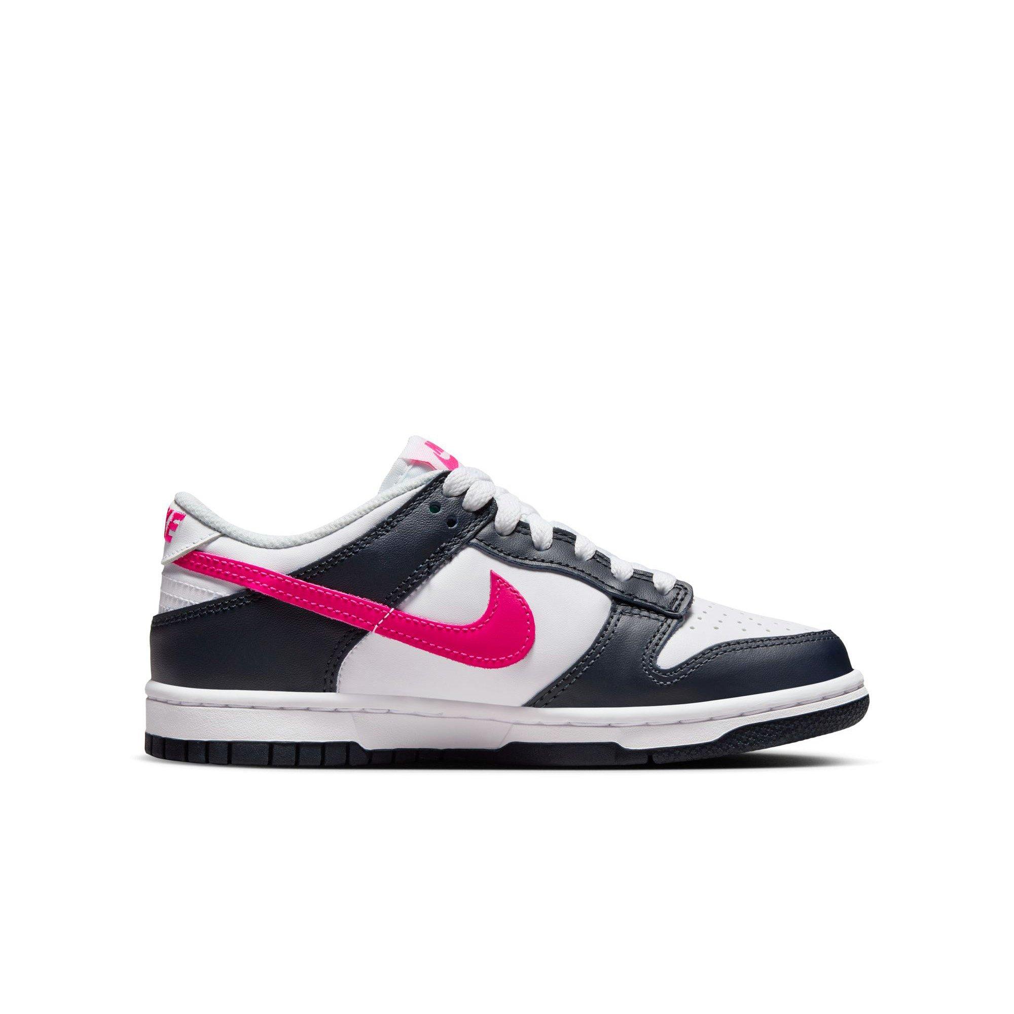 White pink and store black nikes