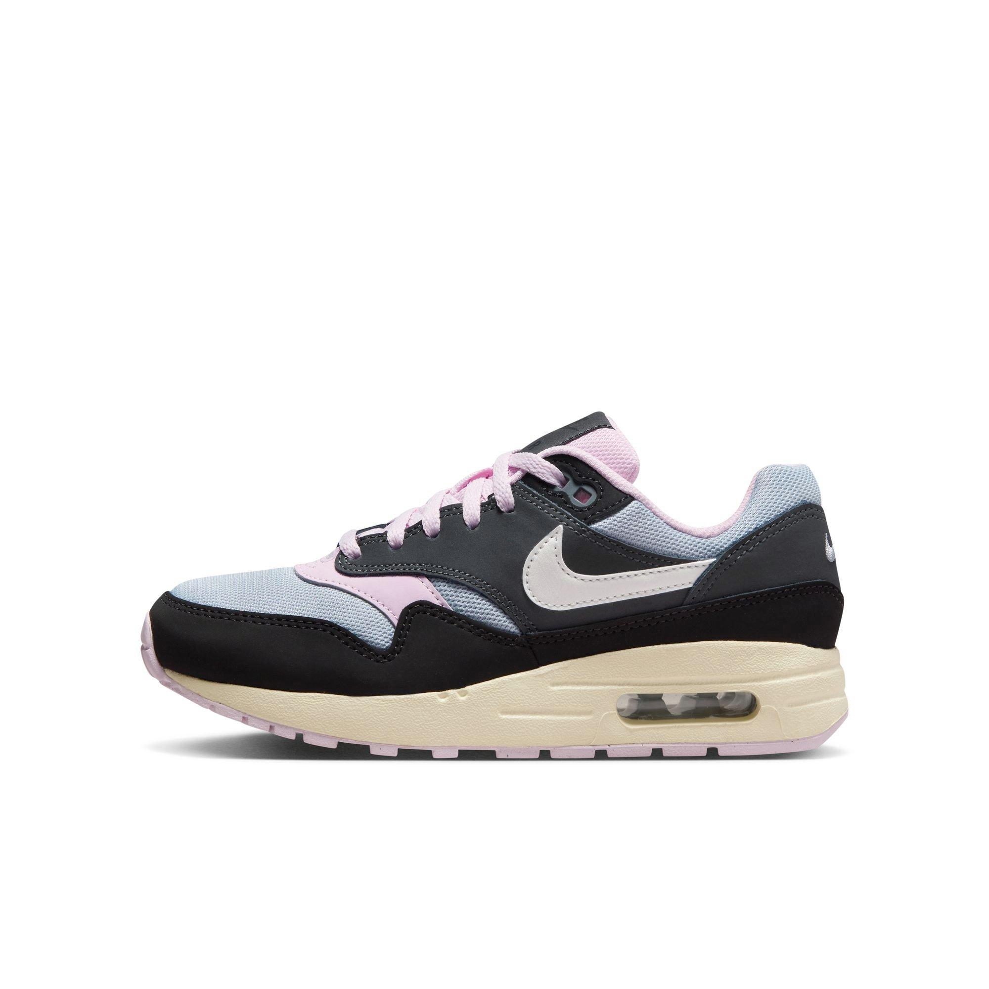 Nike Air Max 1 Grade School Girls' "Black/Summit White/Anthracite/Pink Foam" Shoe