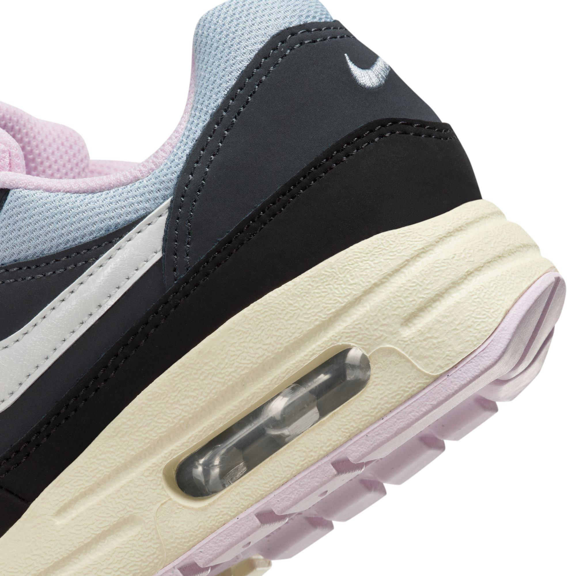 Nike Air Max 1 Grade School Girls' "Black/Summit White/Anthracite/Pink Foam" Shoe