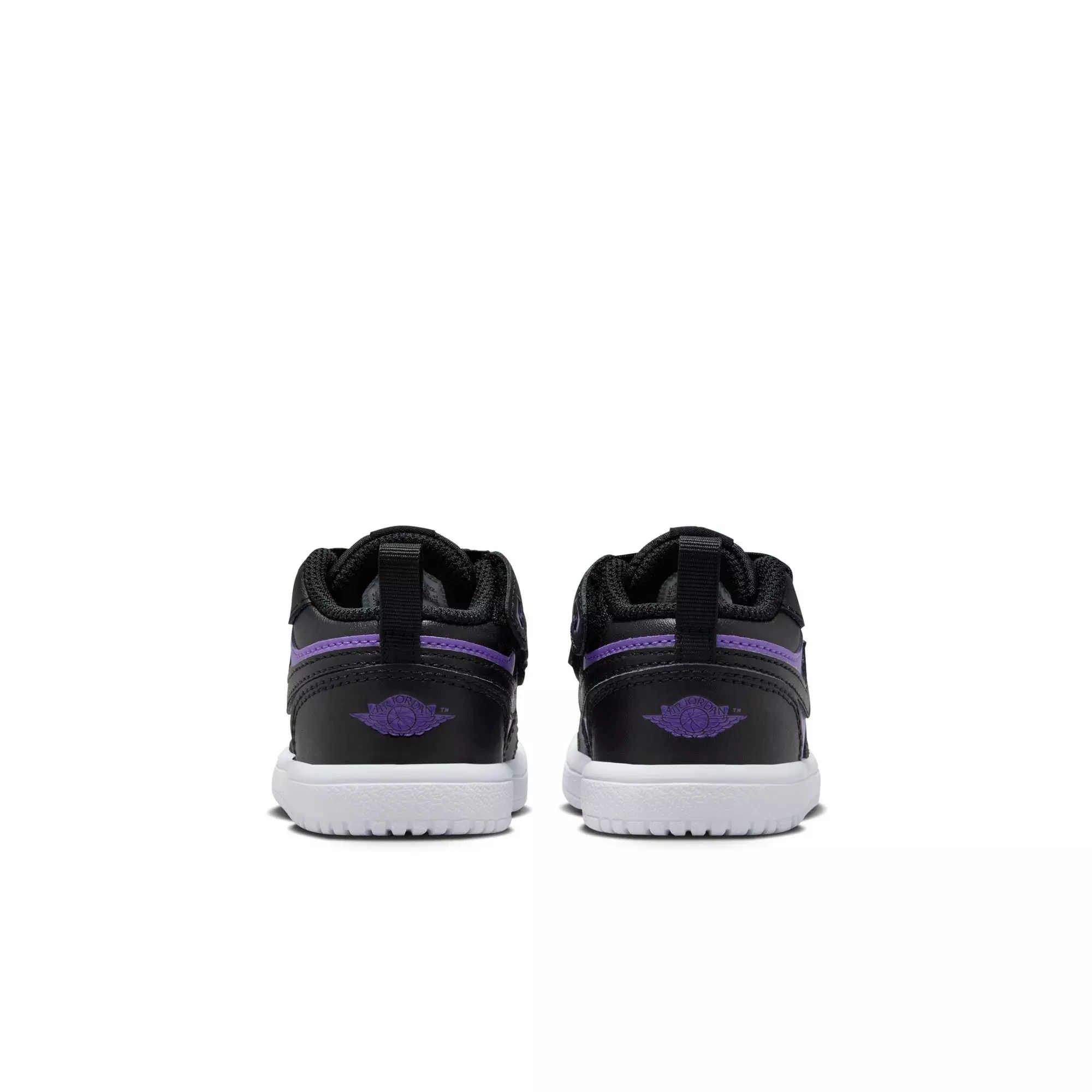 Jordan 1 Low Alt "Purple Venom/Black/White" Toddler Girls' Shoe - BLACK/PURPLE