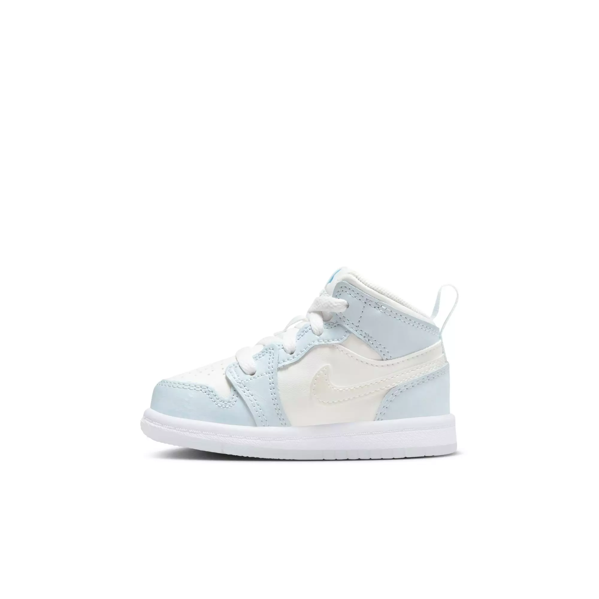 Jordan 1 Mid "Frozen" Toddler Girls' Shoe - WHITE/BLUE