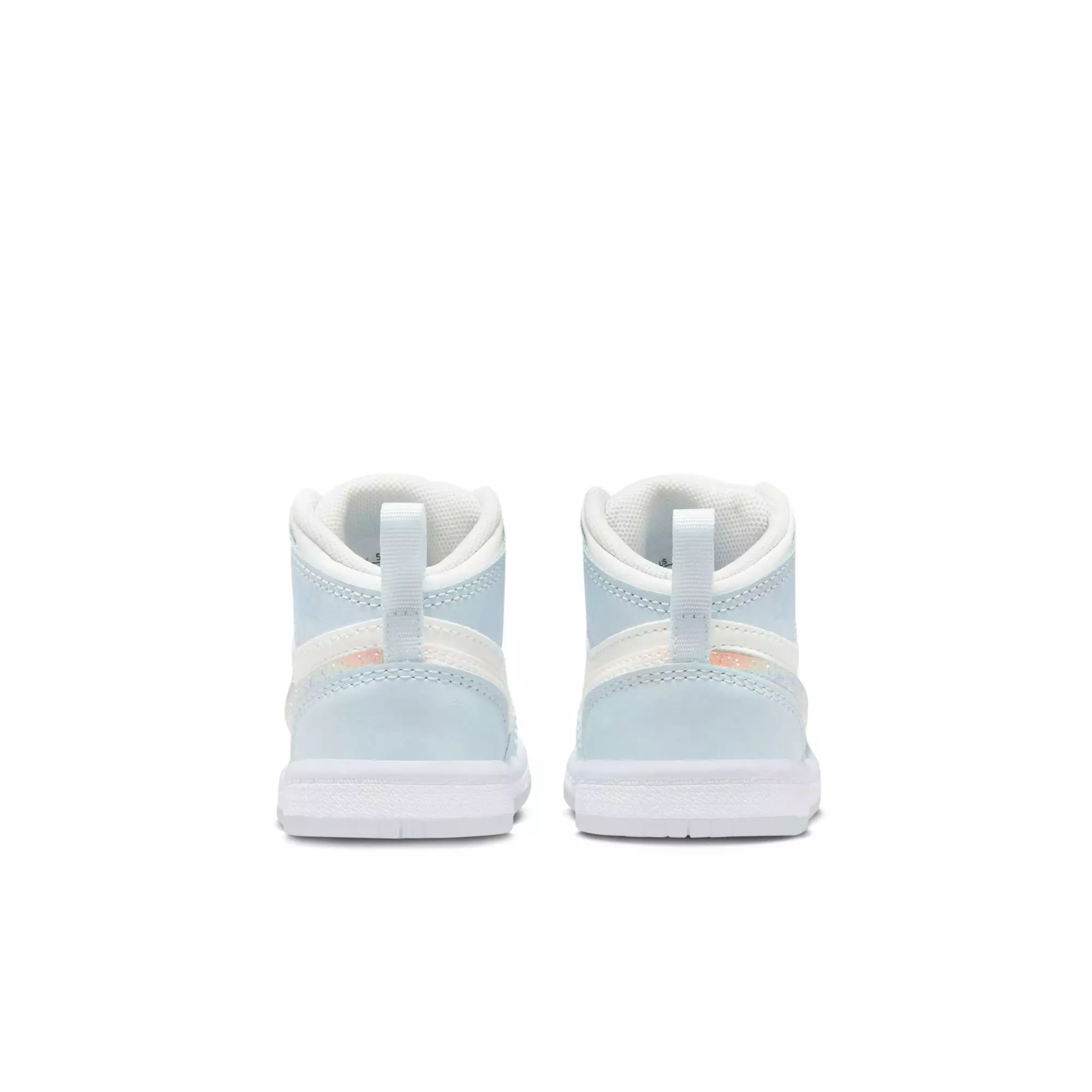 Jordan 1 Mid "Frozen" Toddler Girls' Shoe - WHITE/BLUE