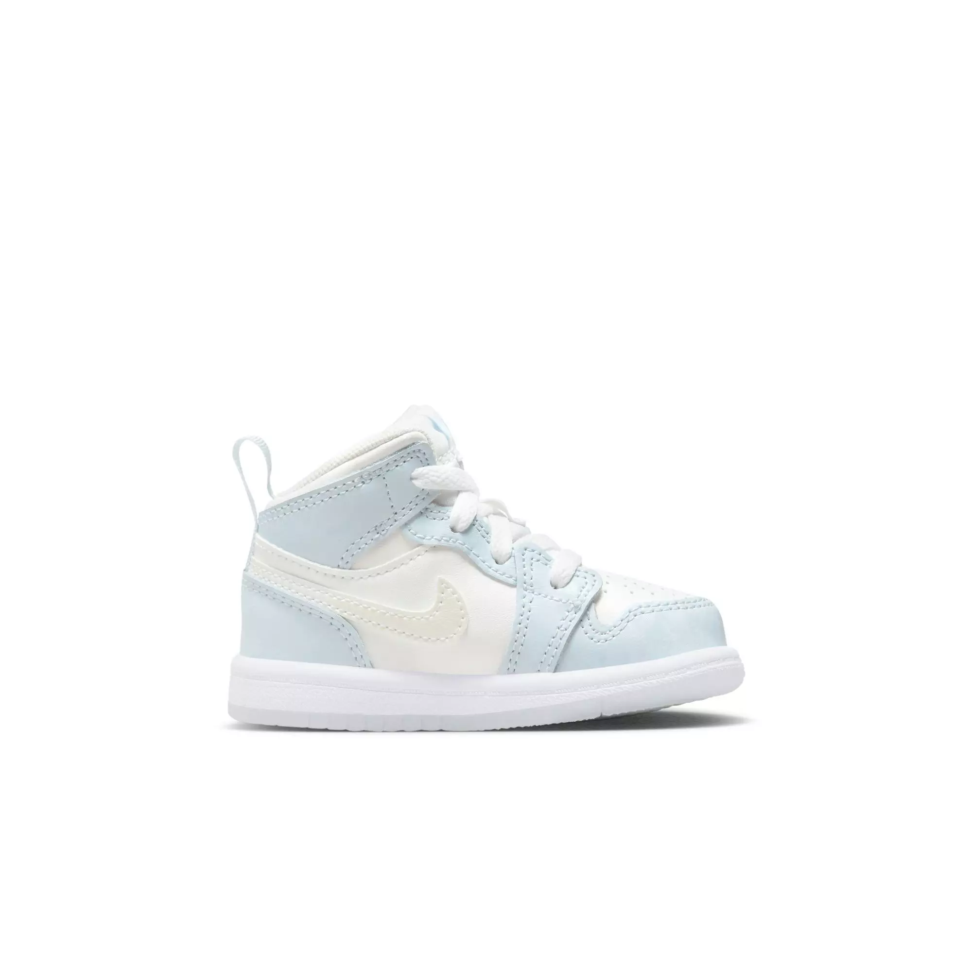 Jordan 1 Mid "Frozen" Toddler Girls' Shoe - WHITE/BLUE
