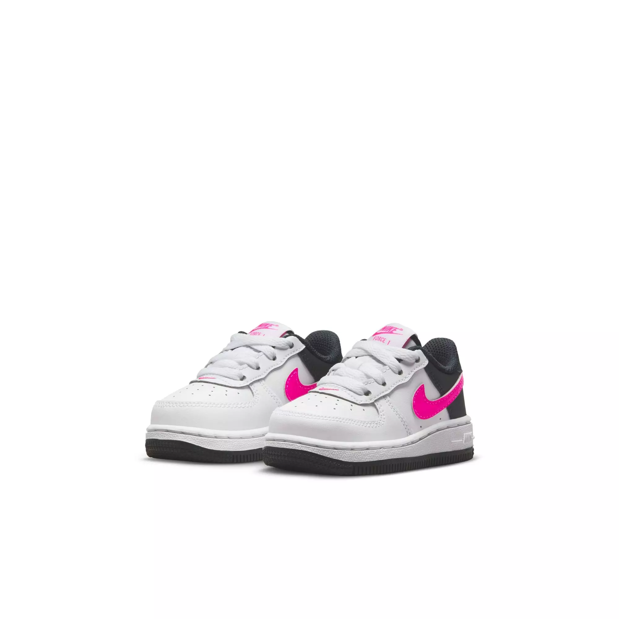 Nike Air Force 1 "White/Fierce Pink/Dark Obisdian" Toddler Girls' Shoe - WHITE/PINK
