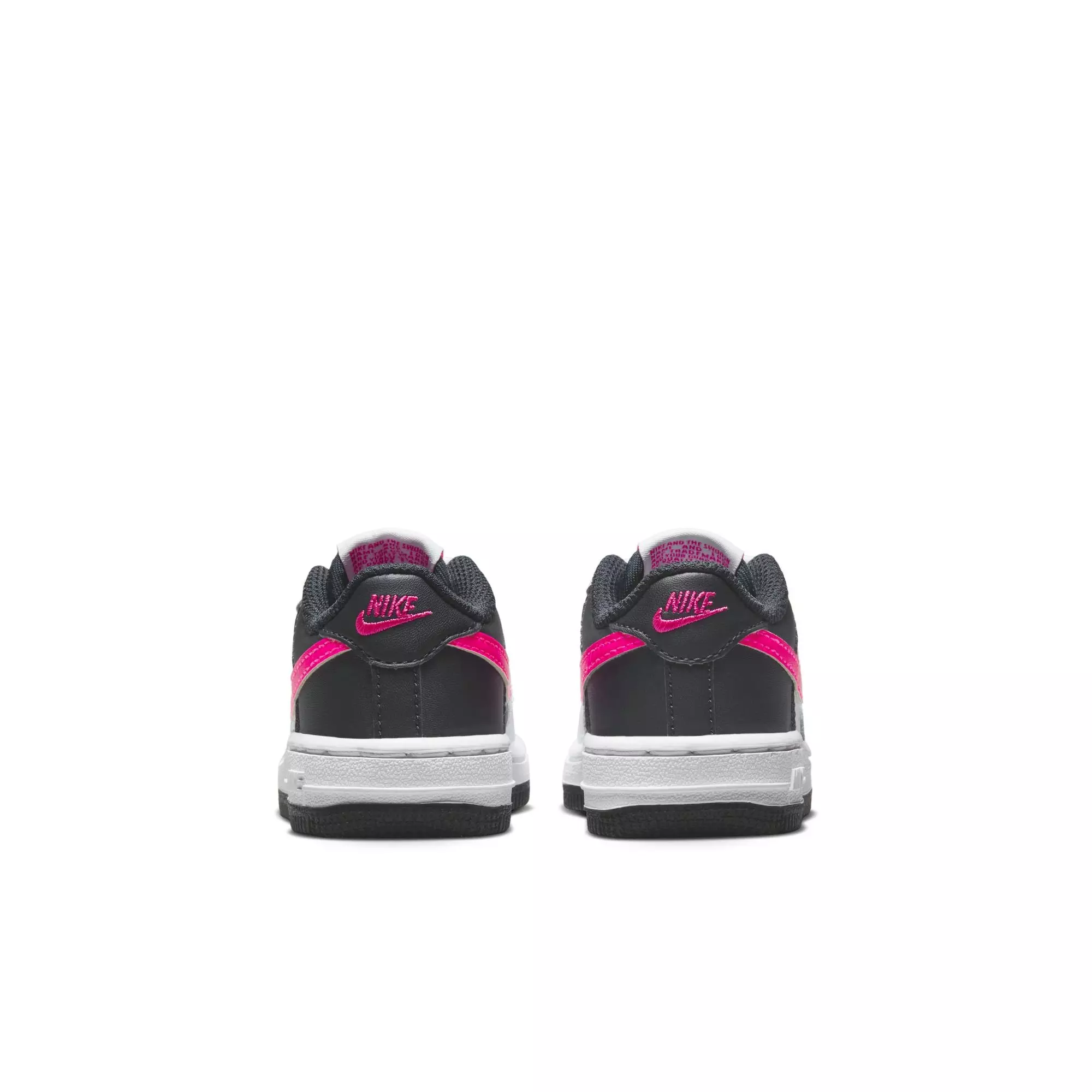 Nike Air Force 1 "White/Fierce Pink/Dark Obisdian" Toddler Girls' Shoe - WHITE/PINK
