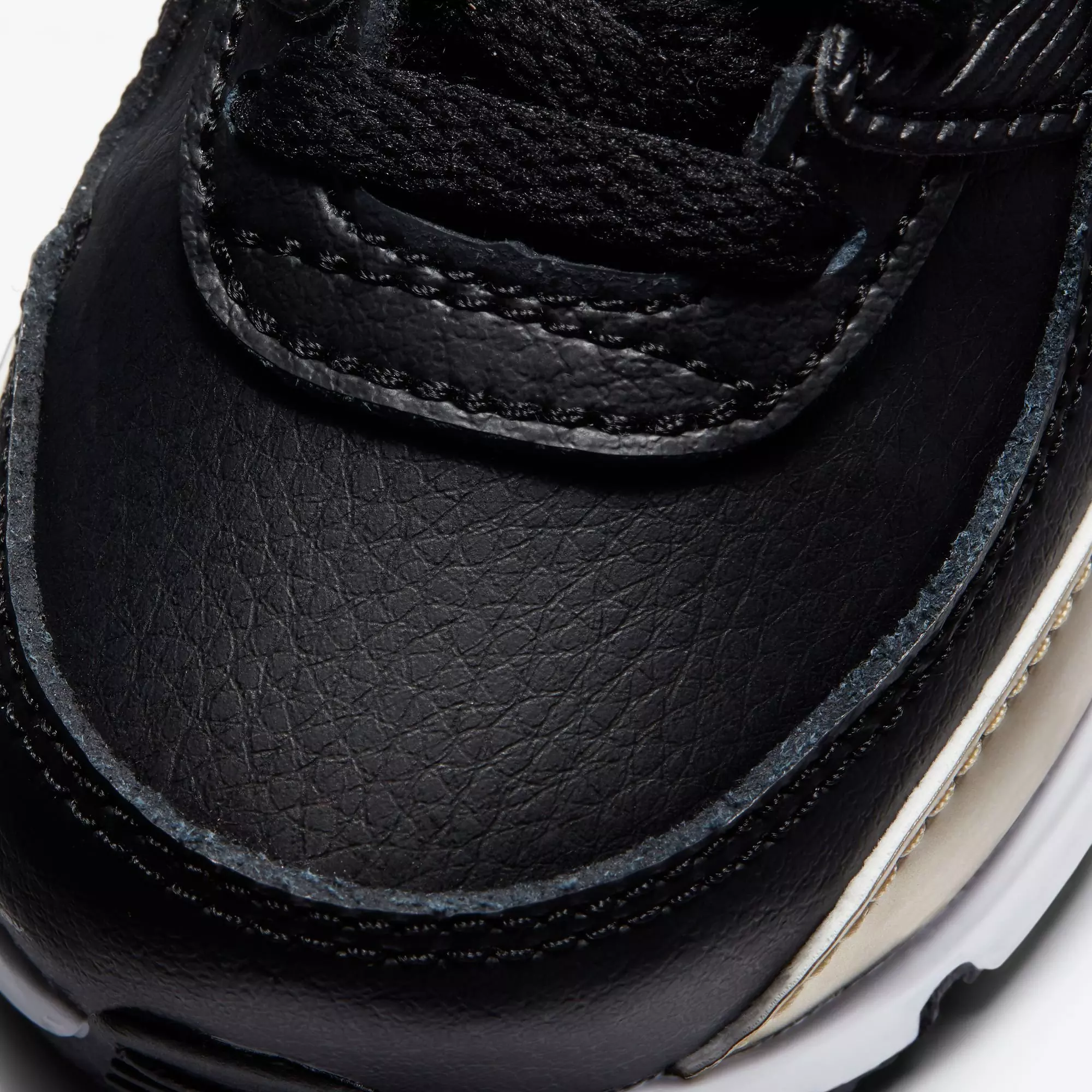 Nike Air Max 90 LTR "Black/Metallic Gold Star/White" Toddler Kids' Shoe - BLACK/GOLD