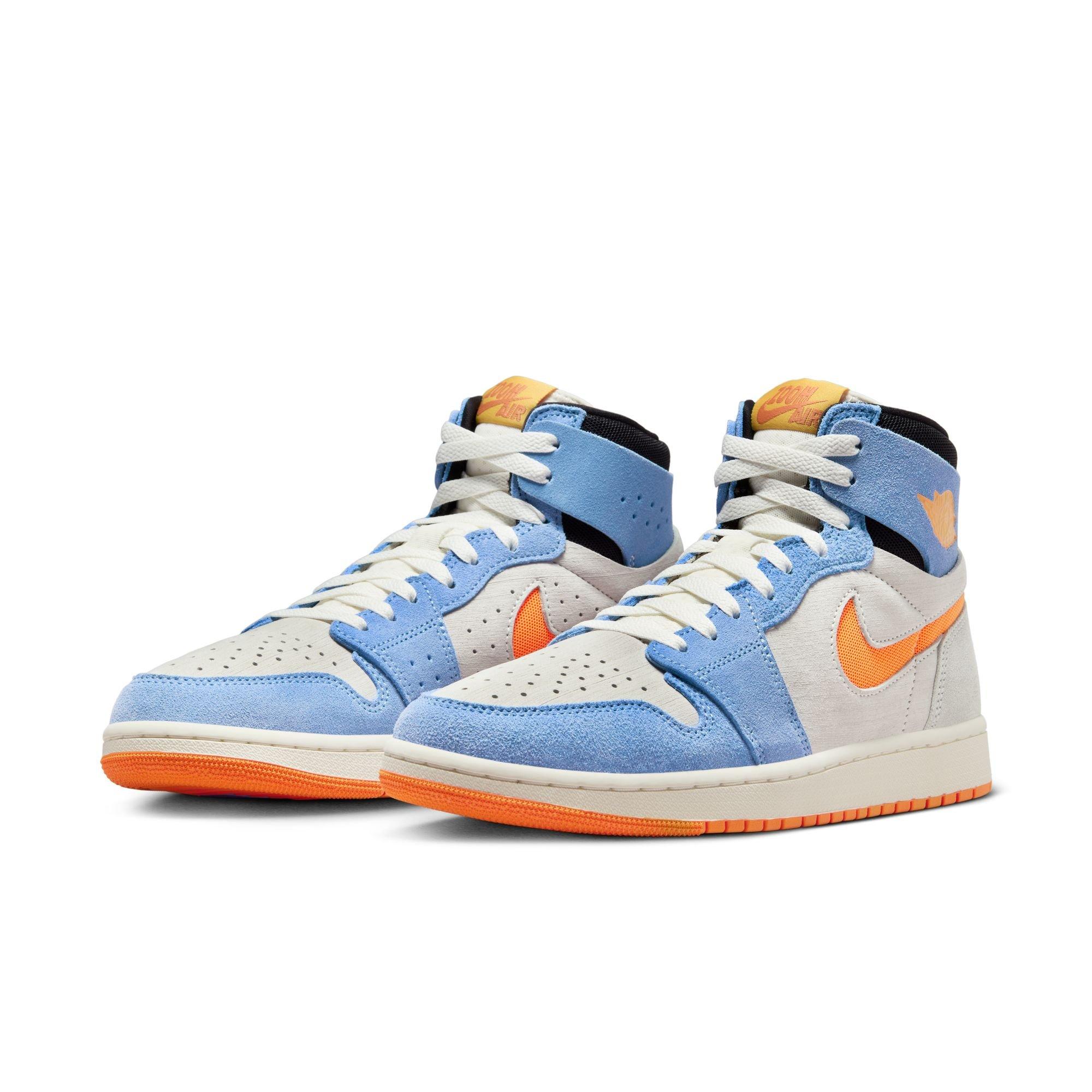 Jordan 1 Zoom CMFT 2 "Sail/Alpha Orange/Royal Pulse Men's Shoe - ORANGE/BLUE Thumbnail View 5