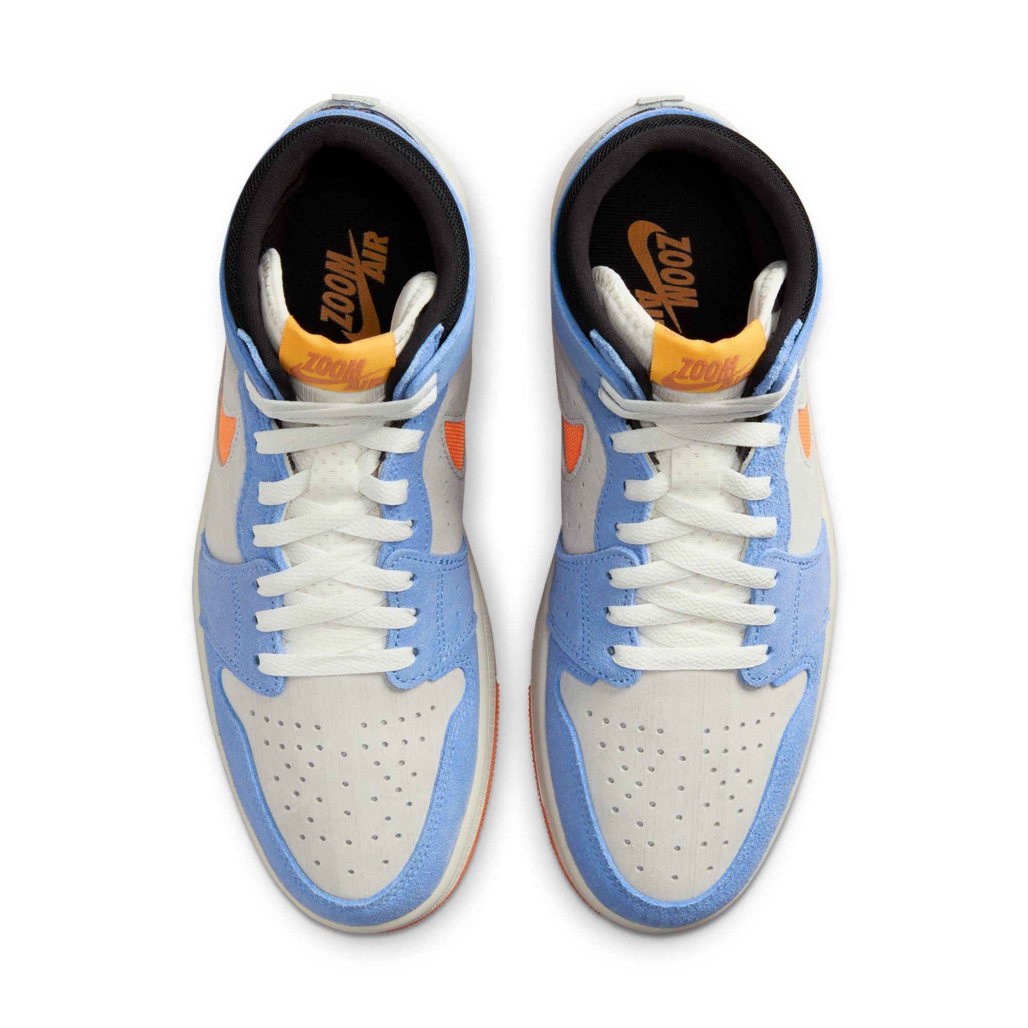 Jordan 1 Zoom CMFT 2 "Sail/Alpha Orange/Royal Pulse Men's Shoe - ORANGE/BLUE Thumbnail View 6
