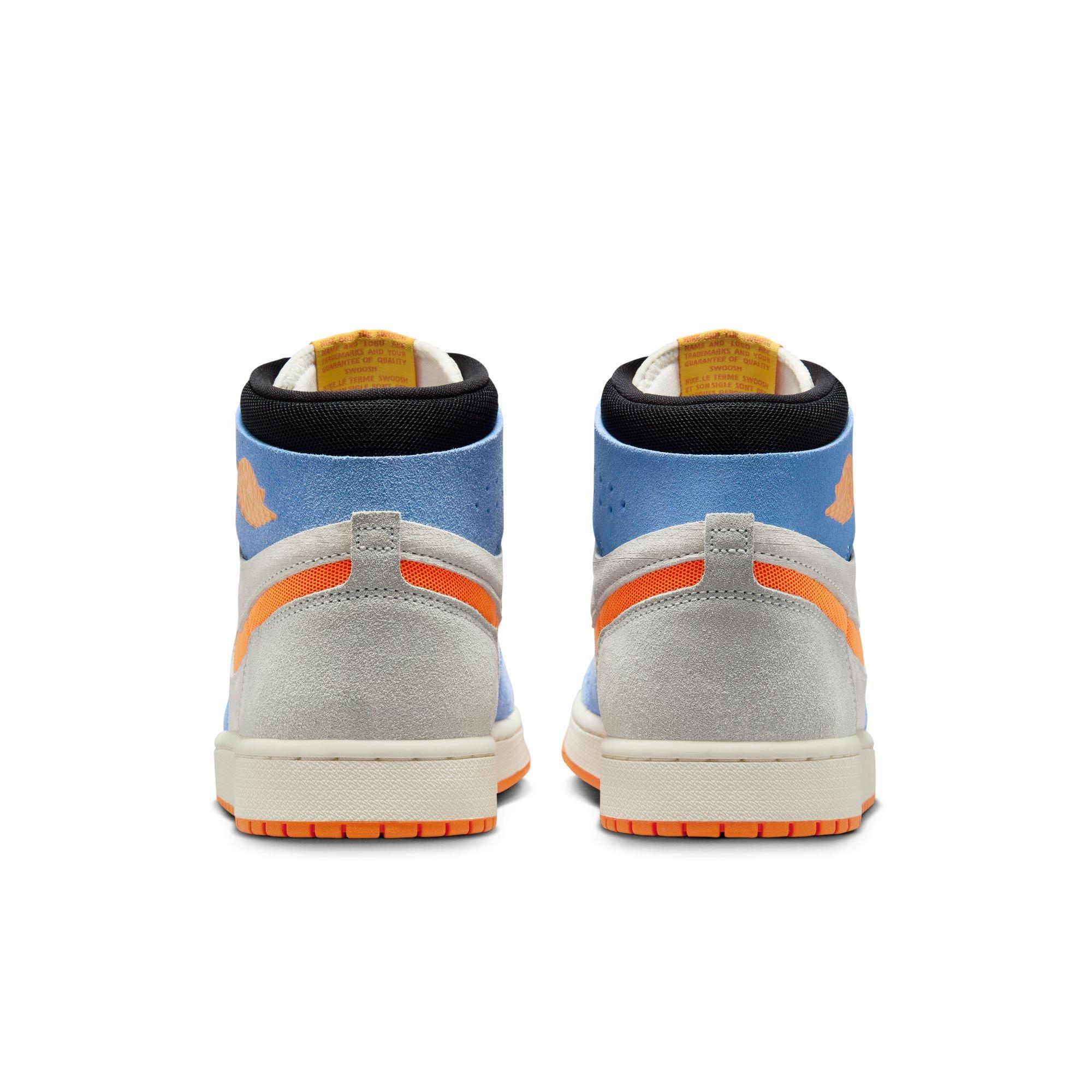 Jordan 1 Zoom CMFT 2 "Sail/Alpha Orange/Royal Pulse Men's Shoe - ORANGE/BLUE Thumbnail View 7