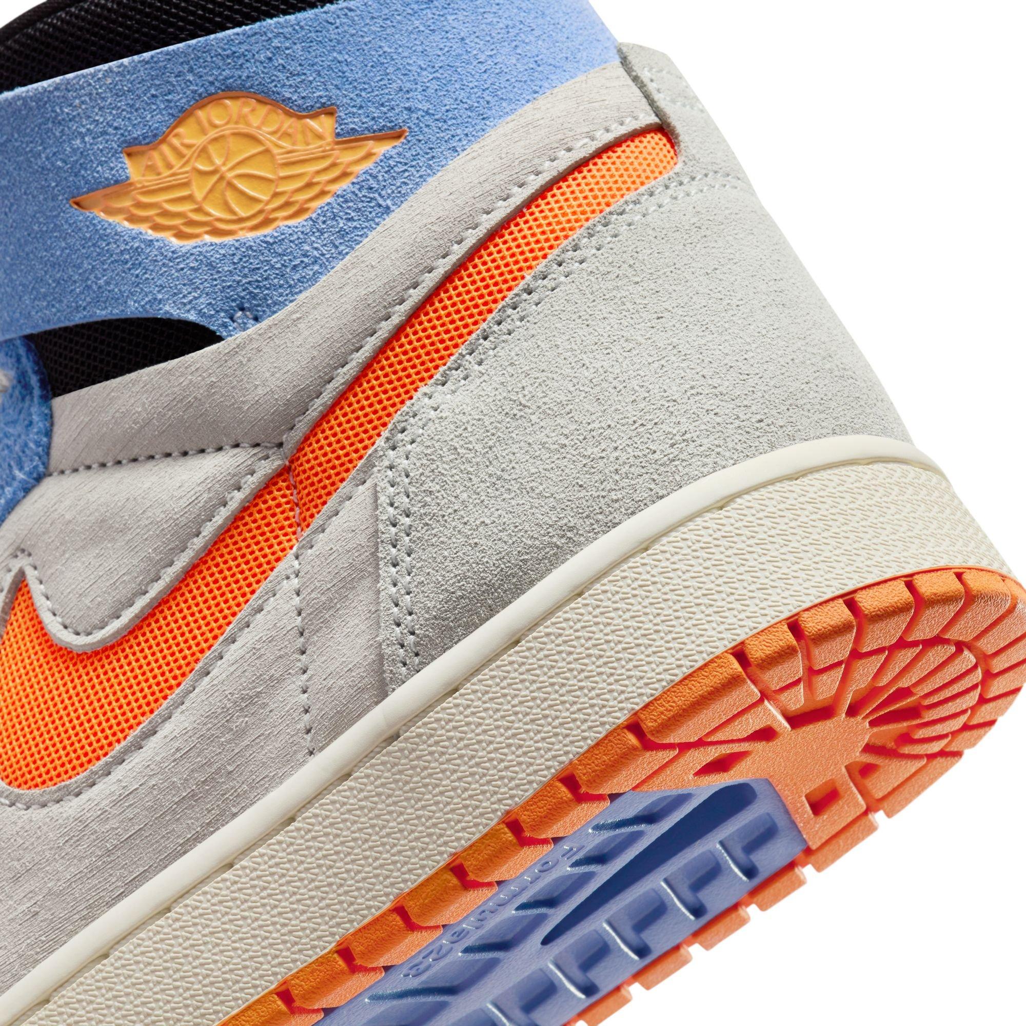 Jordan 1 Zoom CMFT 2 "Sail/Alpha Orange/Royal Pulse Men's Shoe - ORANGE/BLUE Thumbnail View 11