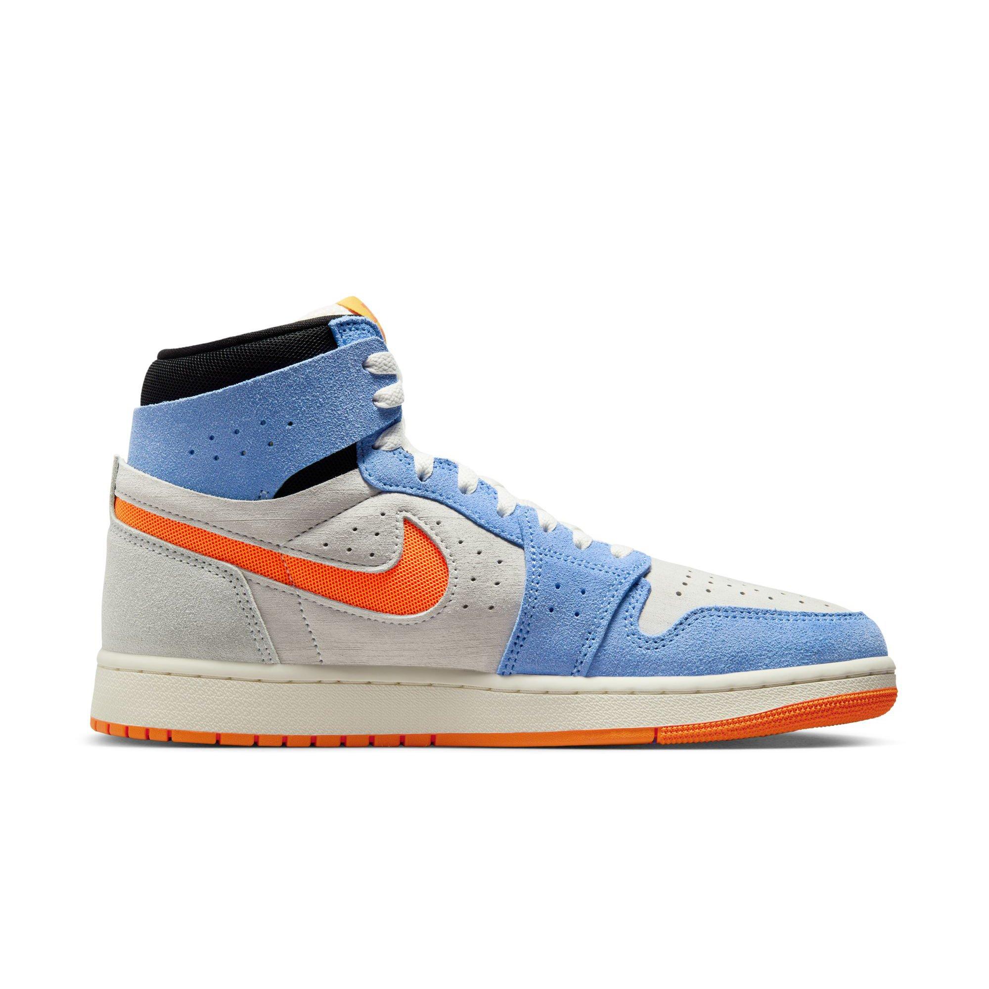 Jordan 1 Zoom CMFT 2 "Sail/Alpha Orange/Royal Pulse Men's Shoe - ORANGE/BLUE Thumbnail View 2