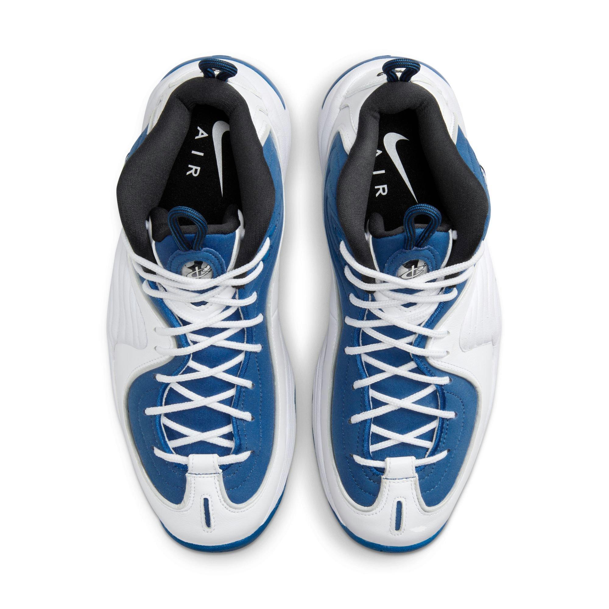 Nike Air Penny 2 Quickstrike "Atlantic Blue/White/Black" Men's Shoe - BLUE/WHITE Thumbnail View 7