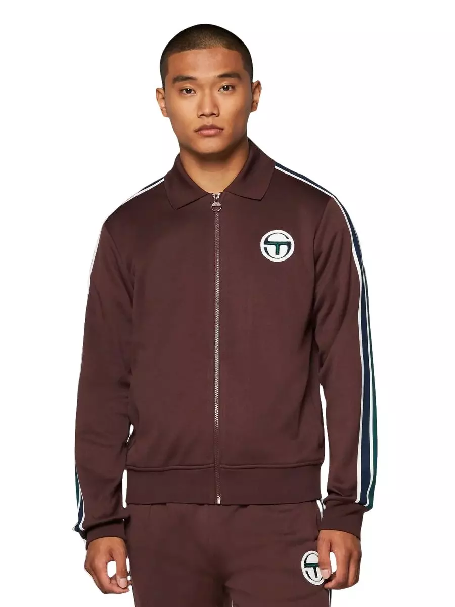 Sergio Tacchini Men's Monte Track Jacket - Brown - BROWN