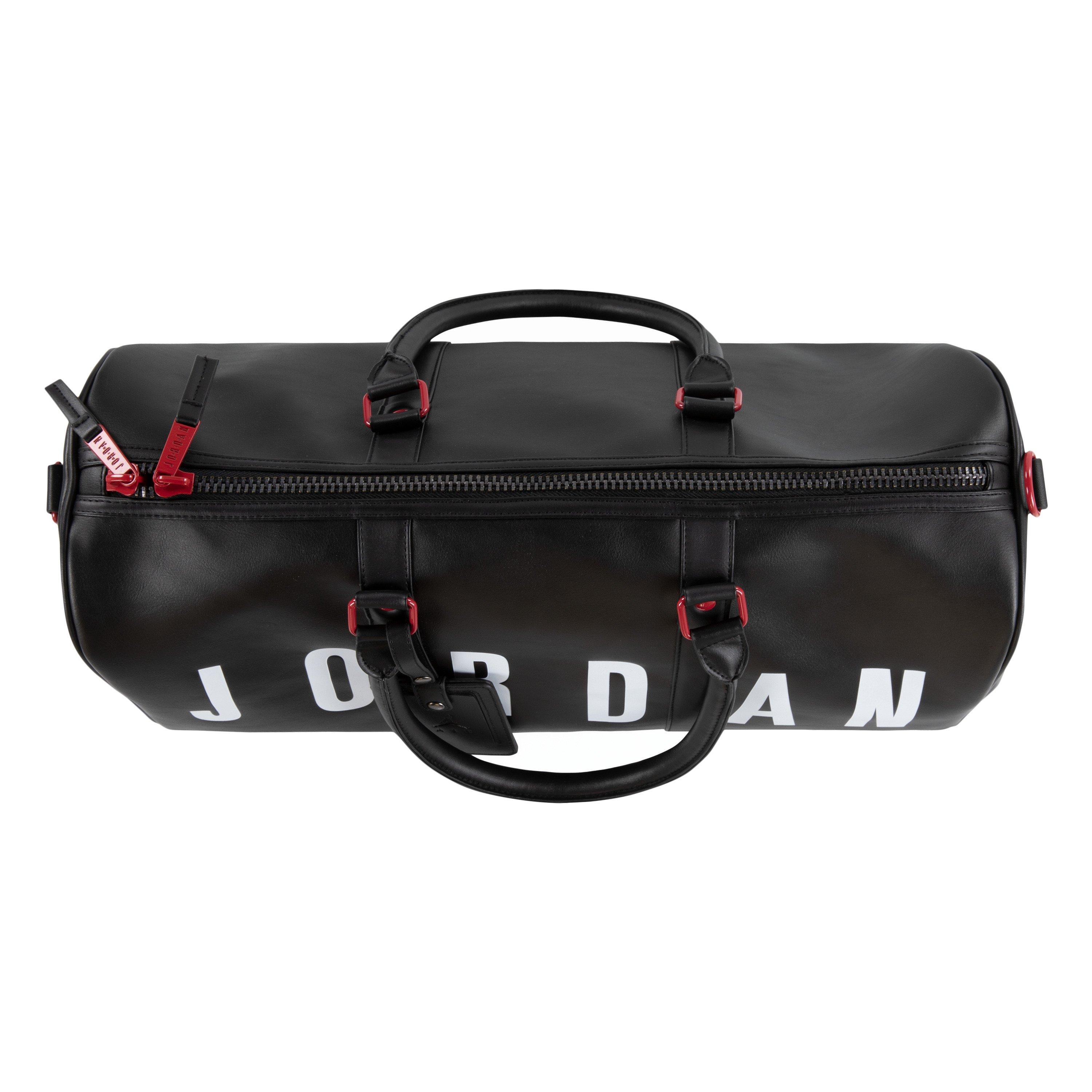 Jordan Big Logo PU Black Duffle Bag