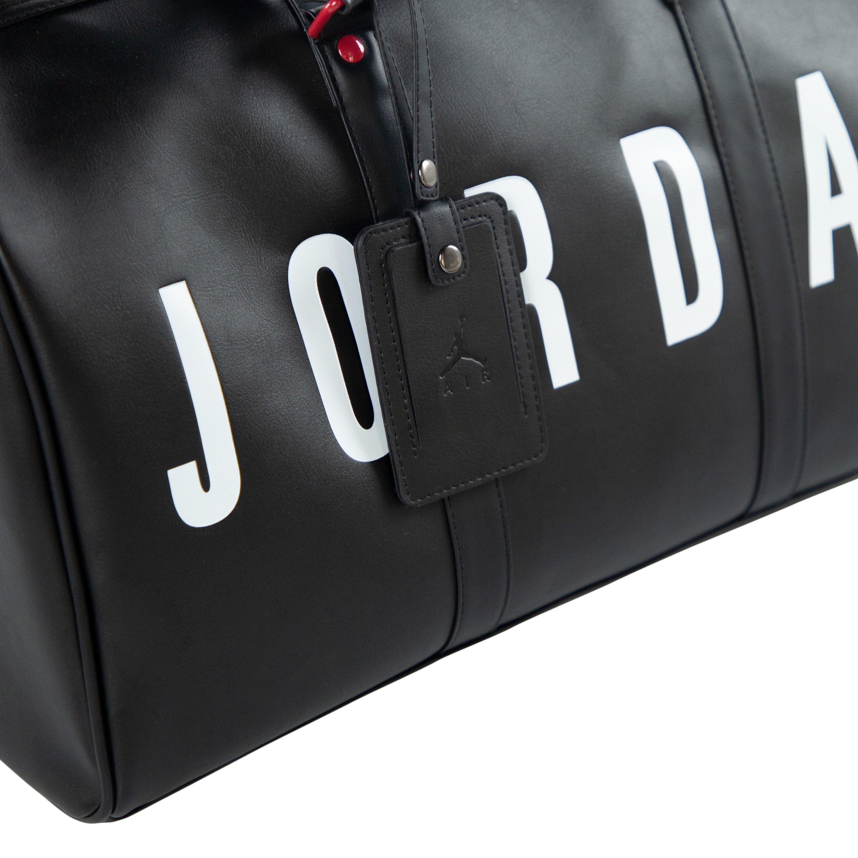 Jordan Big Logo PU Black Duffle Bag