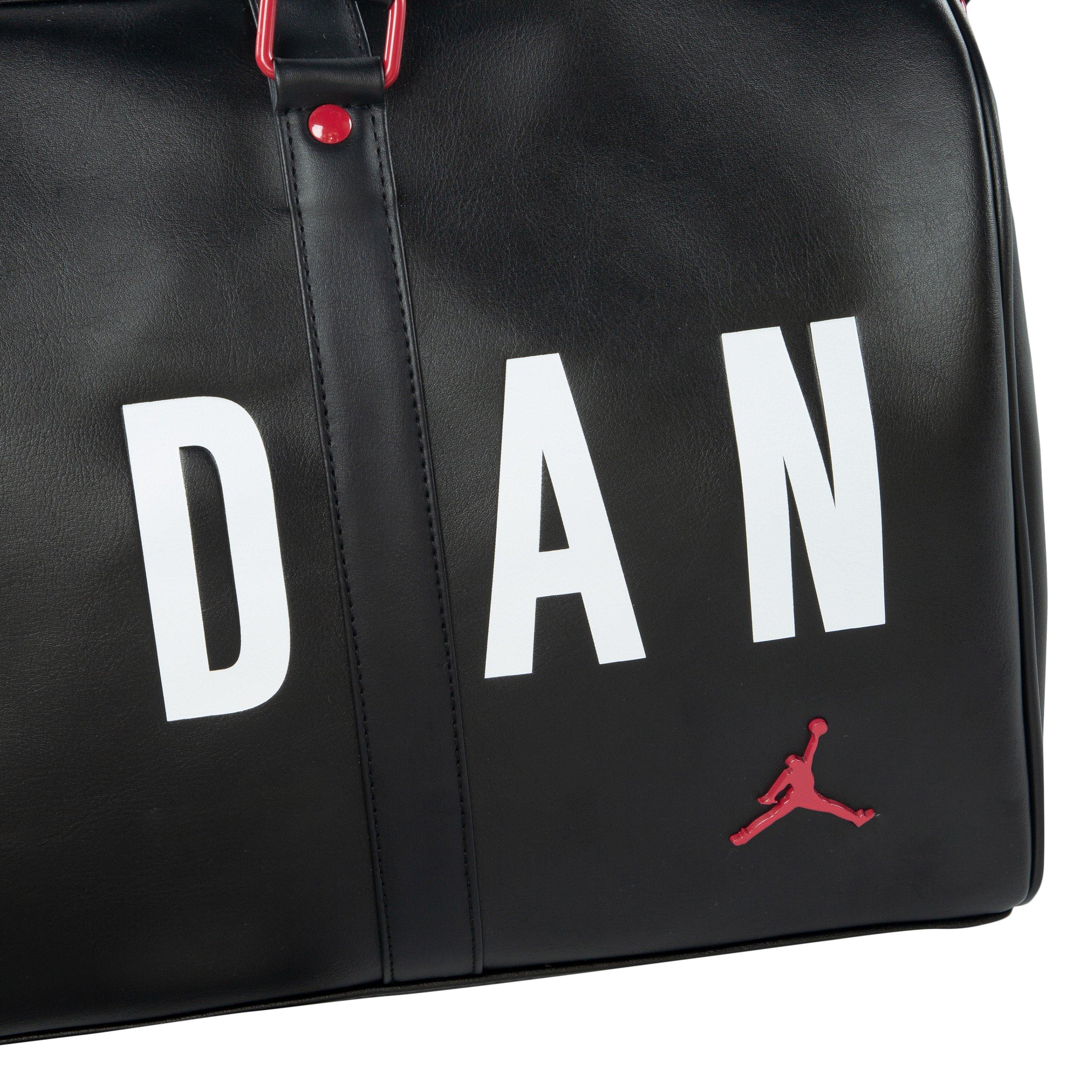 Jordan Big Logo PU Black Duffle Bag