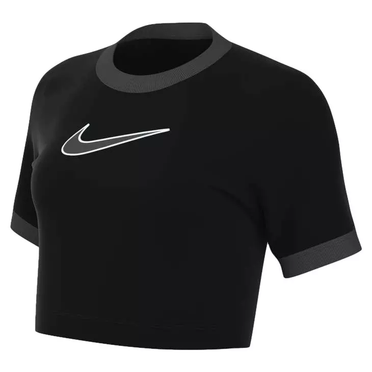 Nike Women's Life Swoosh Baby Tee - Black - BLACK