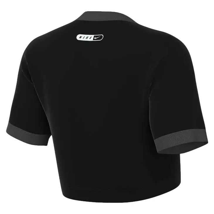 Nike Women's Life Swoosh Baby Tee - Black - BLACK