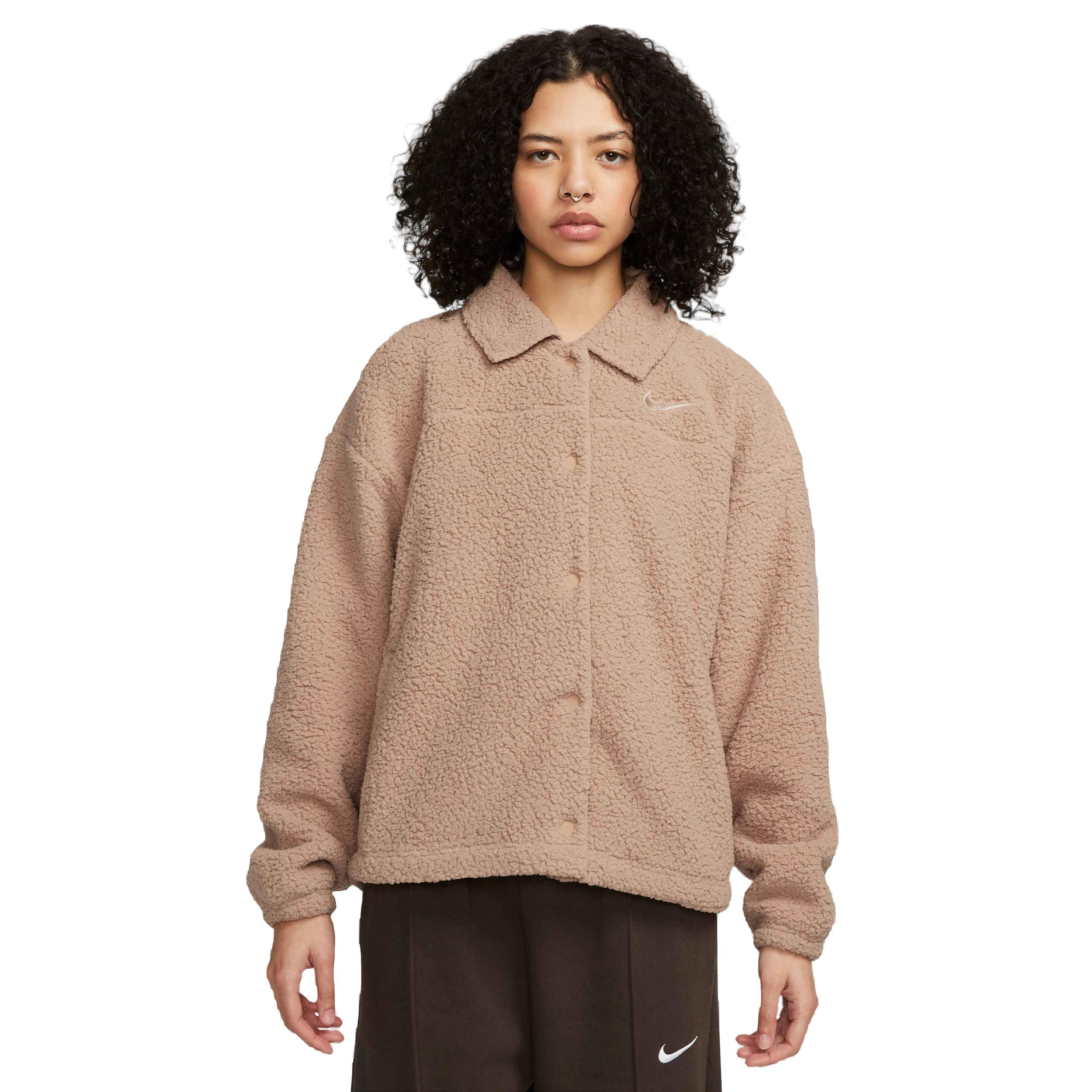 Nike Women's Sherpa Jacket - Hemp - Hibbett